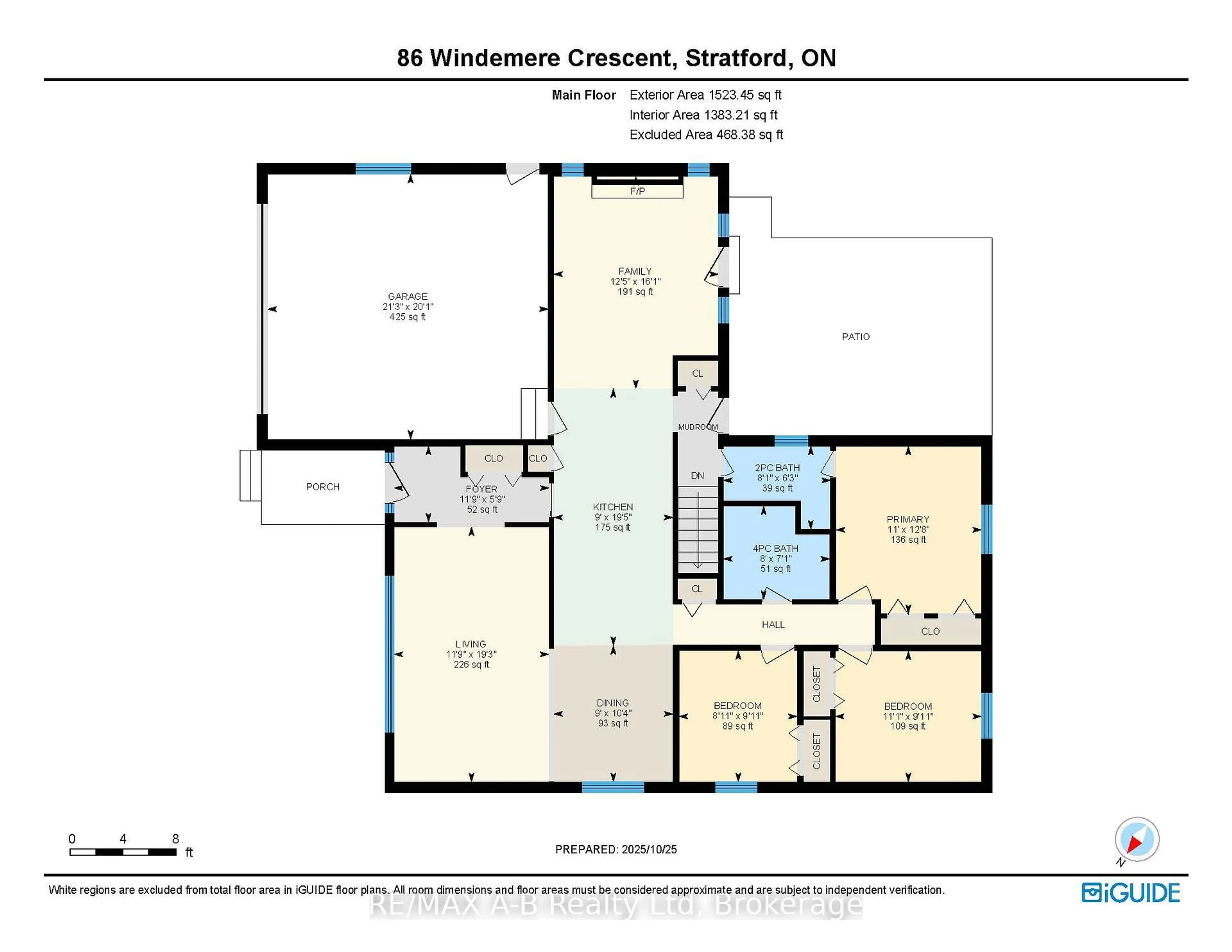 Floor plan for 86 Windemere Cres, Stratford Ontario N5A 6B1