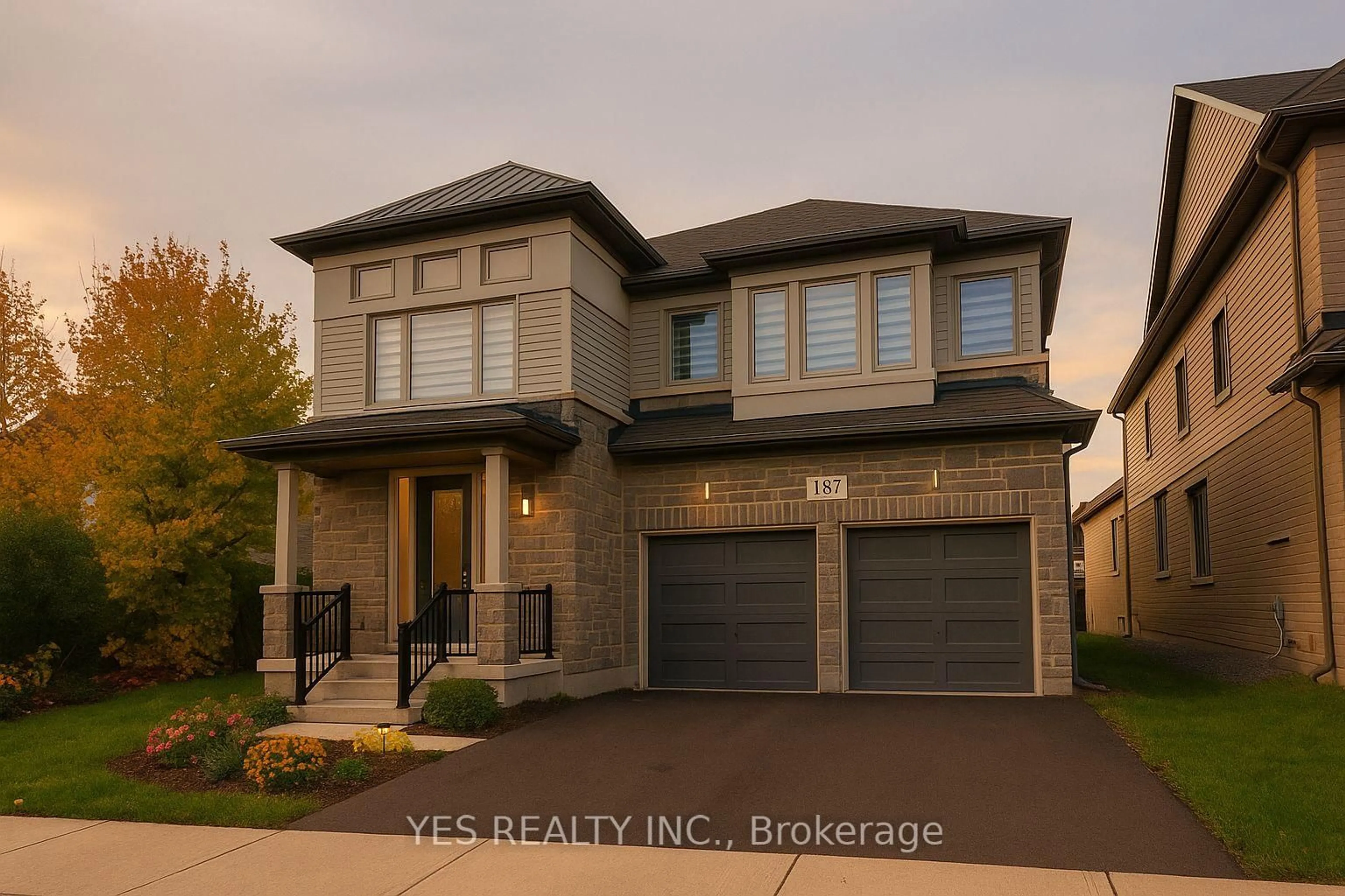 Home with brick exterior material, street for 187 Provident Way, Hamilton Ontario L0R 1W0