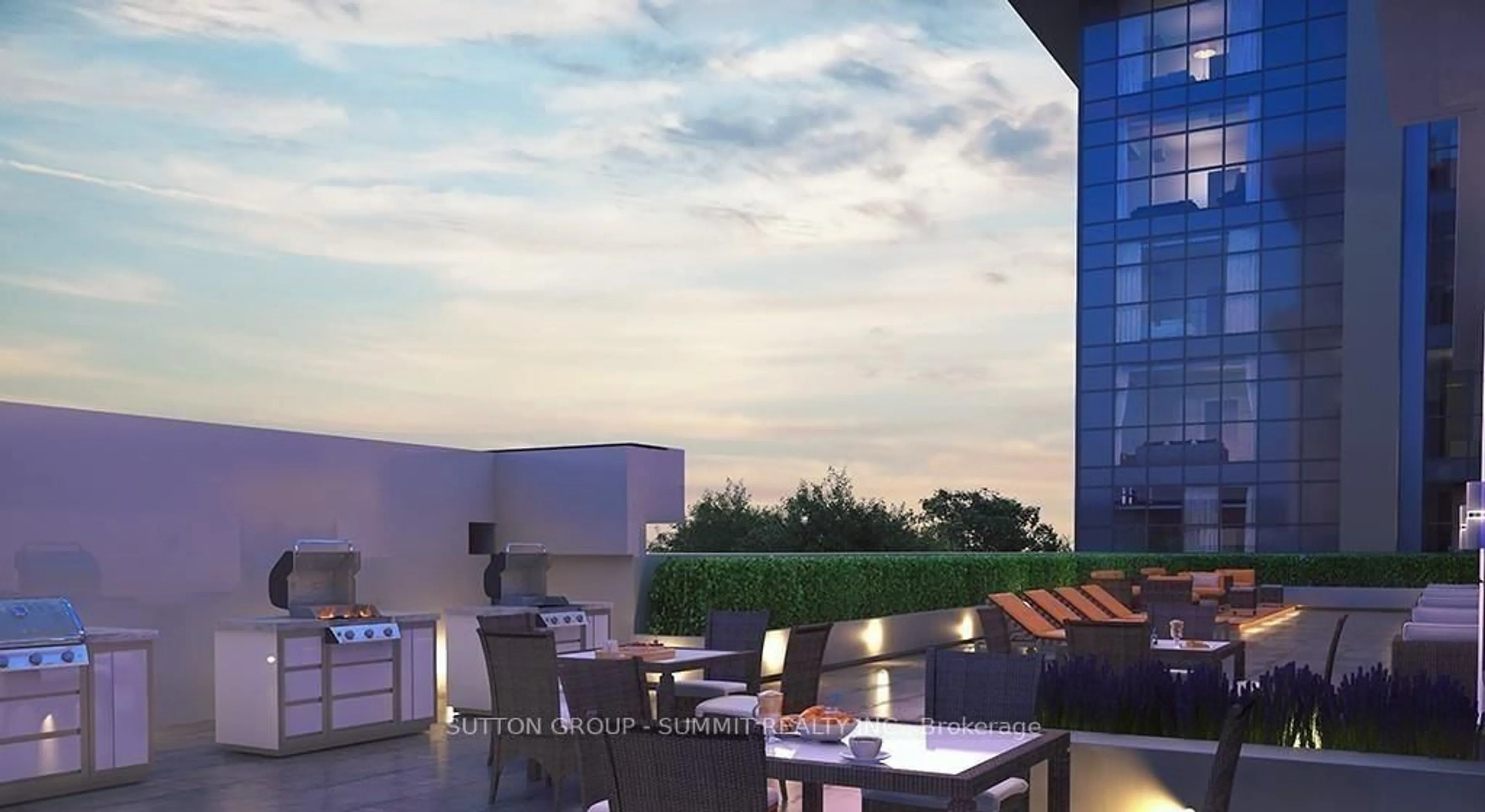 Patio, city buildings view from balcony for 470 Dundas St #215, Hamilton Ontario L8B 2A6
