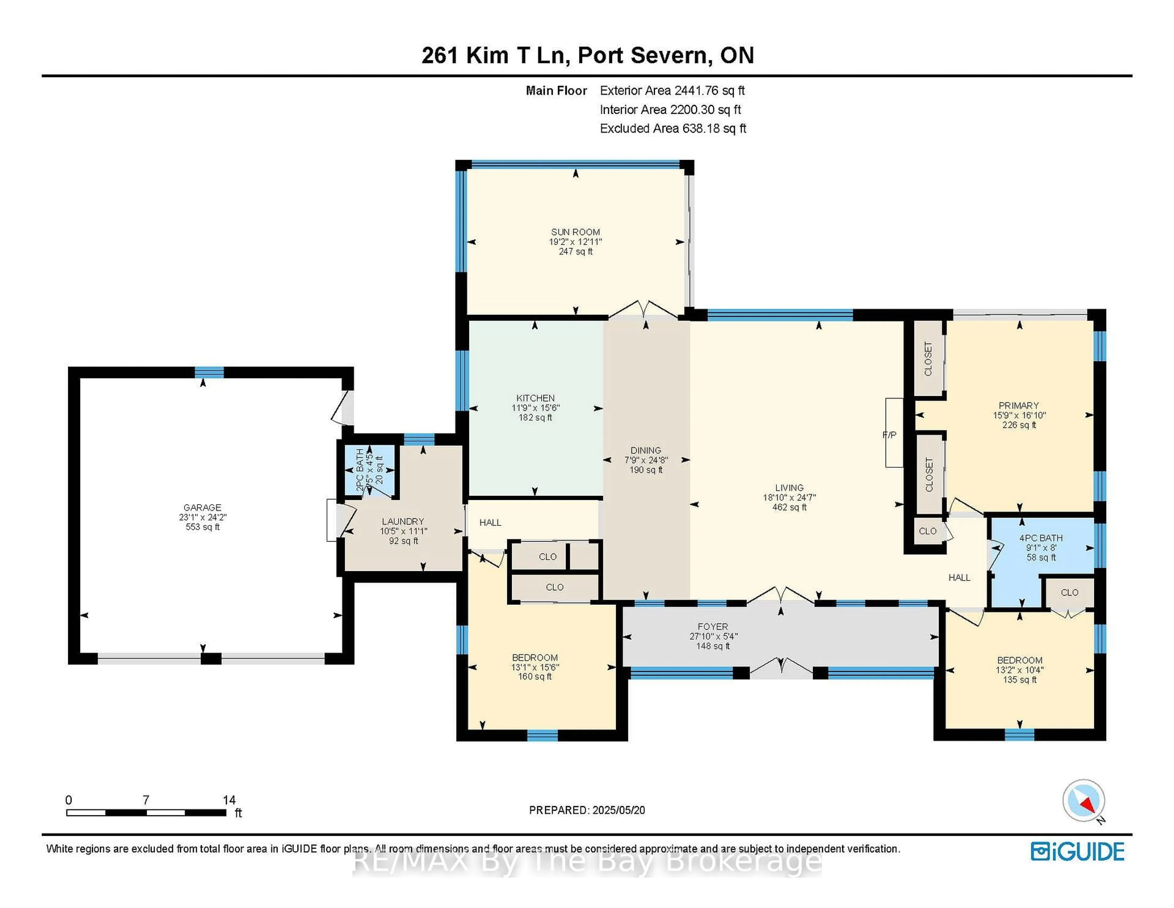 Floor plan for 261 Kim T Lane, Georgian Bay Ontario L0K 1S0