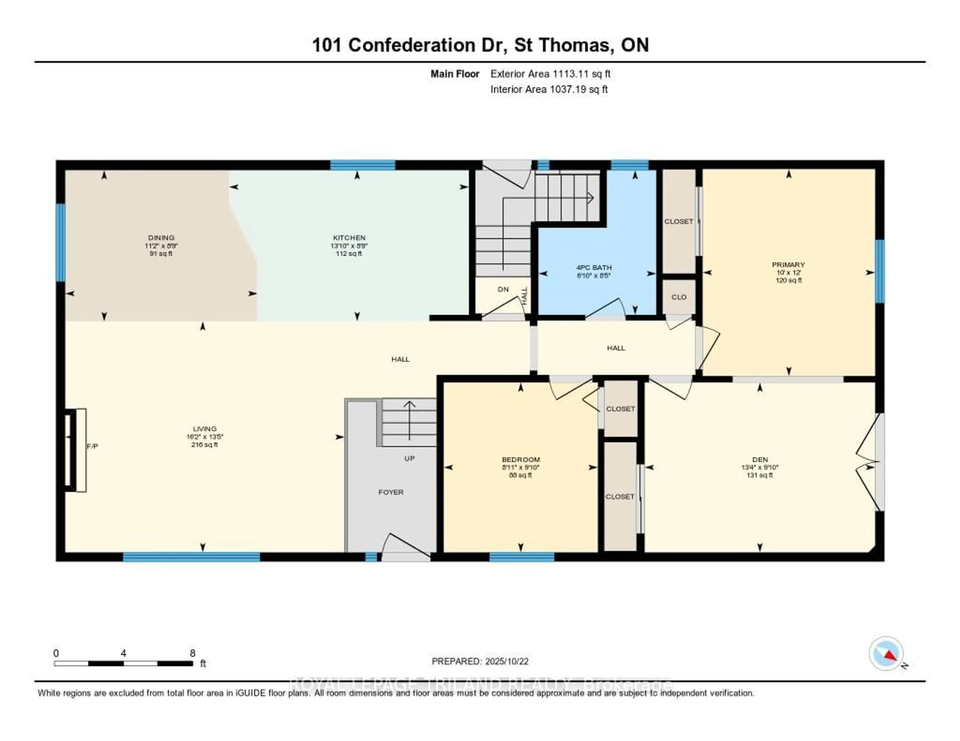 Floor plan for 101 Confederation Dr, St. Thomas Ontario N5P 3P6