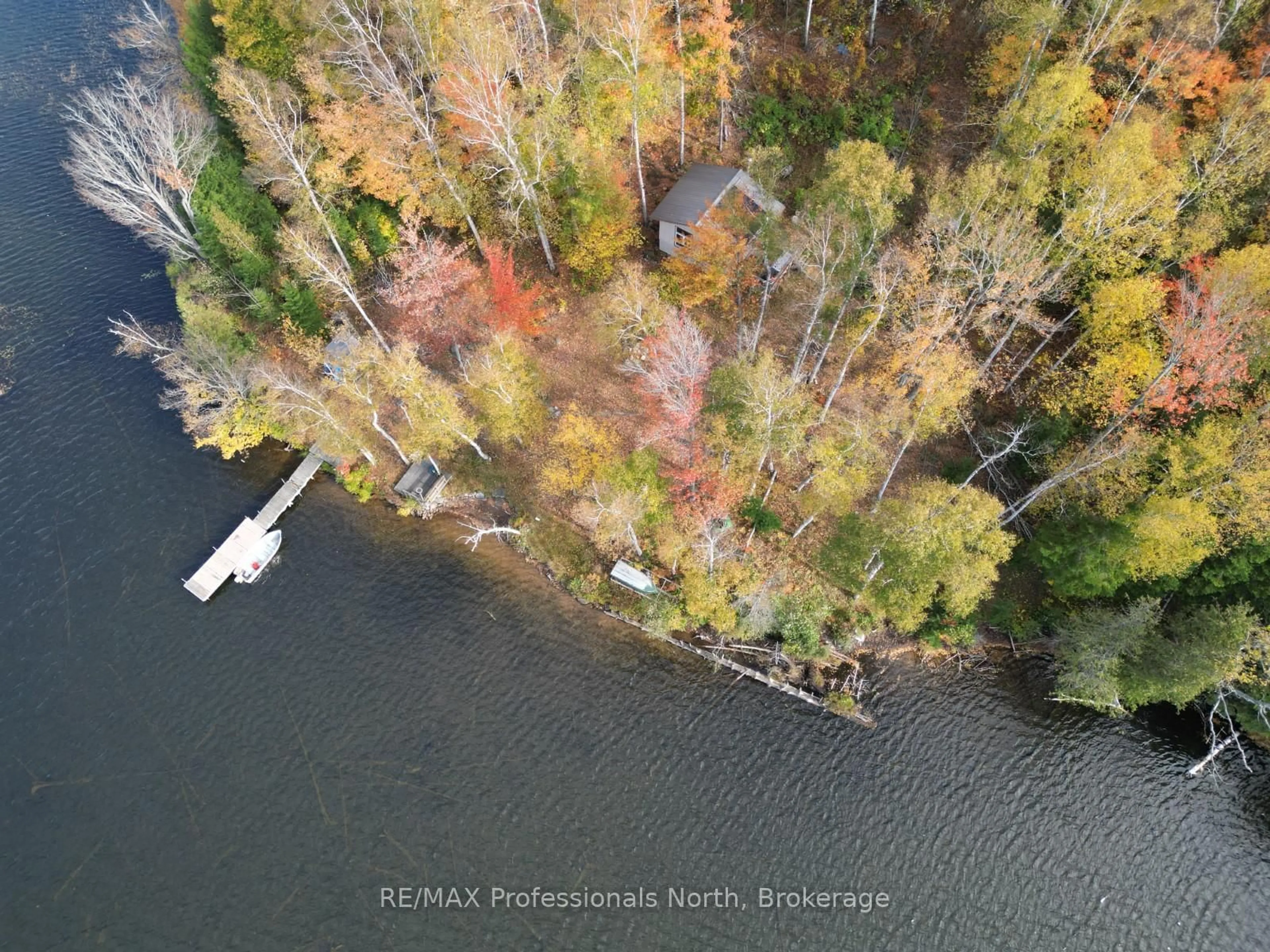 A pic from outside/outdoor area/front of a property/back of a property/a pic from drone, water/lake/river/ocean view for PT LT 12-13 Con Baptiste Lake WAO, Bancroft Ontario K0L 1C0