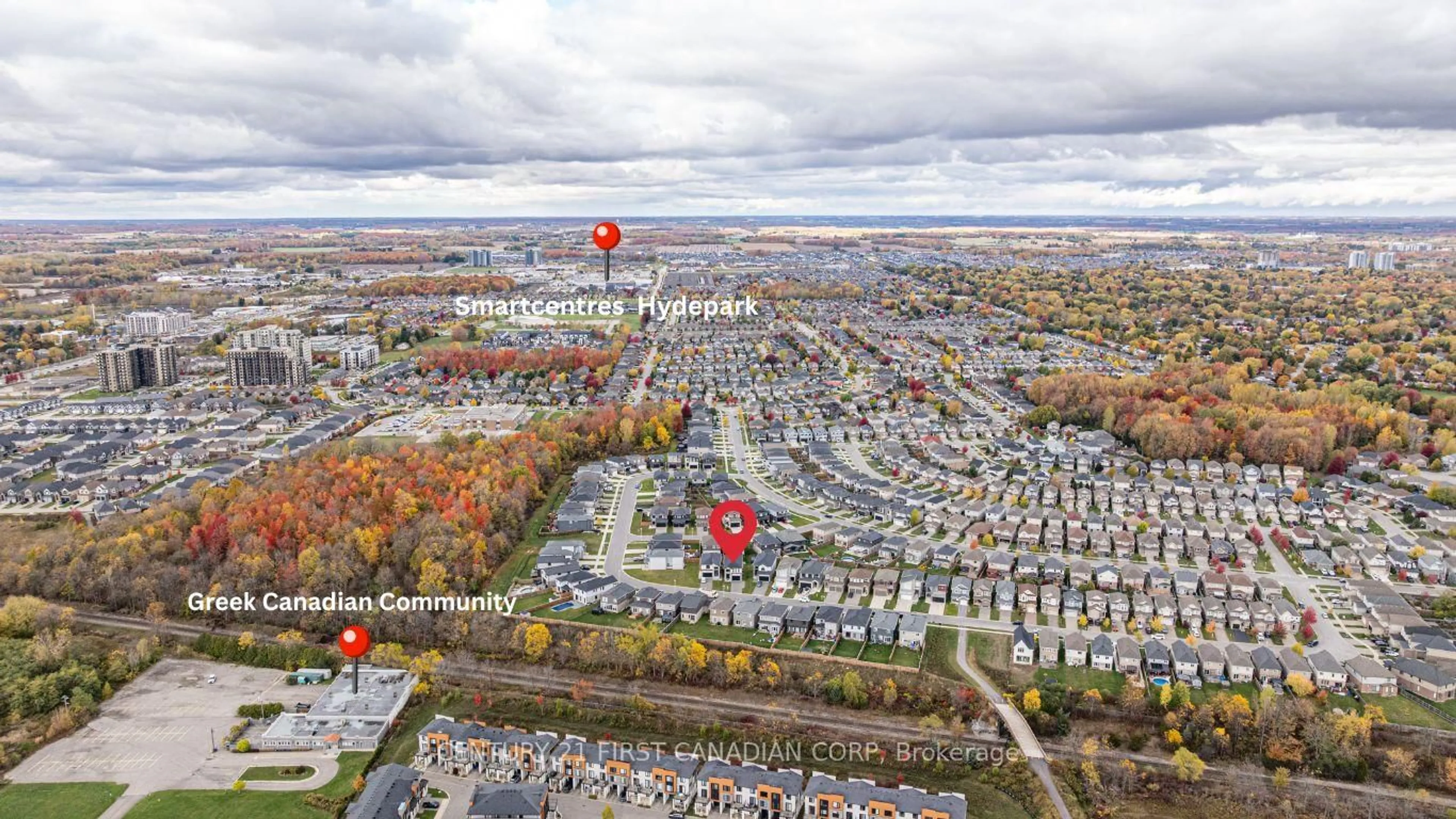 A pic from outside/outdoor area/front of a property/back of a property/a pic from drone, street for 1277 SANDBAR St, London North Ontario N6G 0Y3