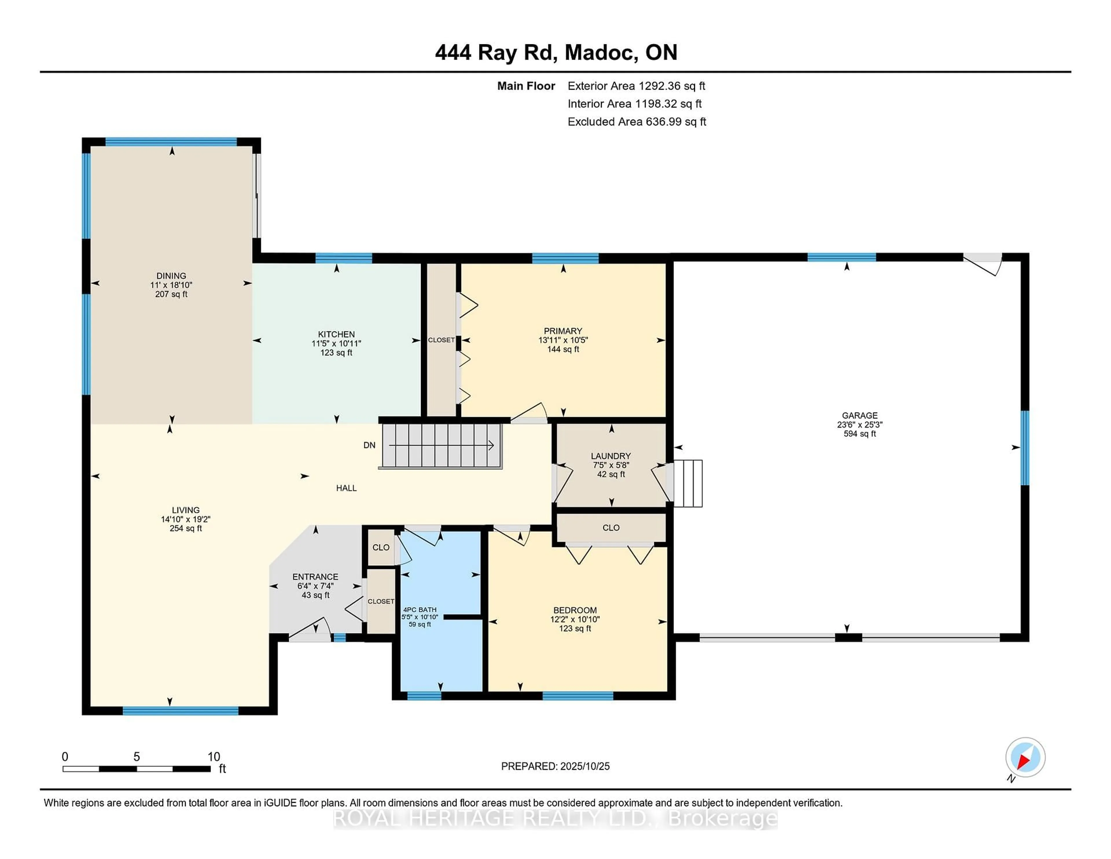 Floor plan for 444 Ray Rd, Madoc Ontario K0K 2K0