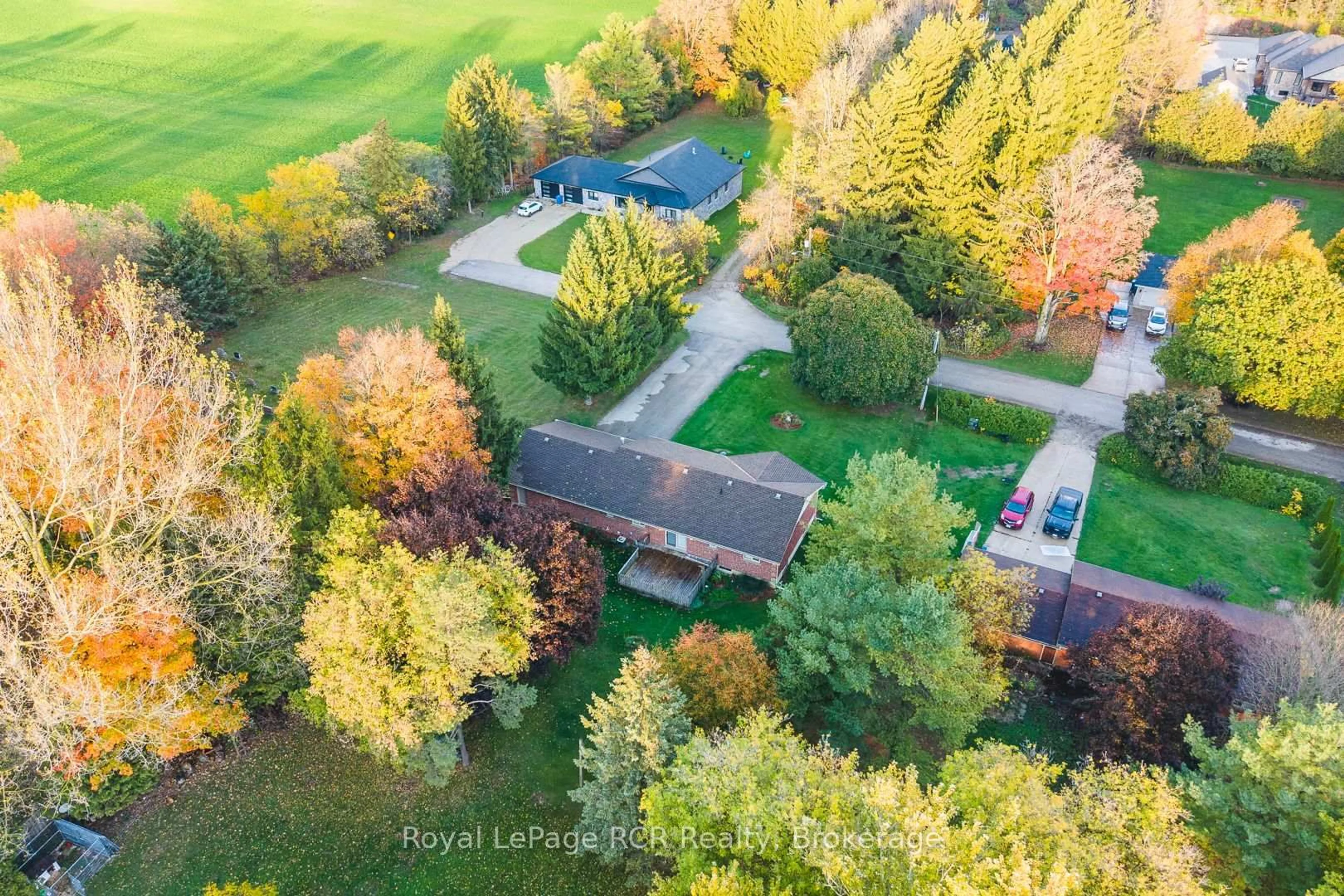 A pic from outside/outdoor area/front of a property/back of a property/a pic from drone, forest/trees view for 347 Augusta St, West Grey Ontario N0G 1C0