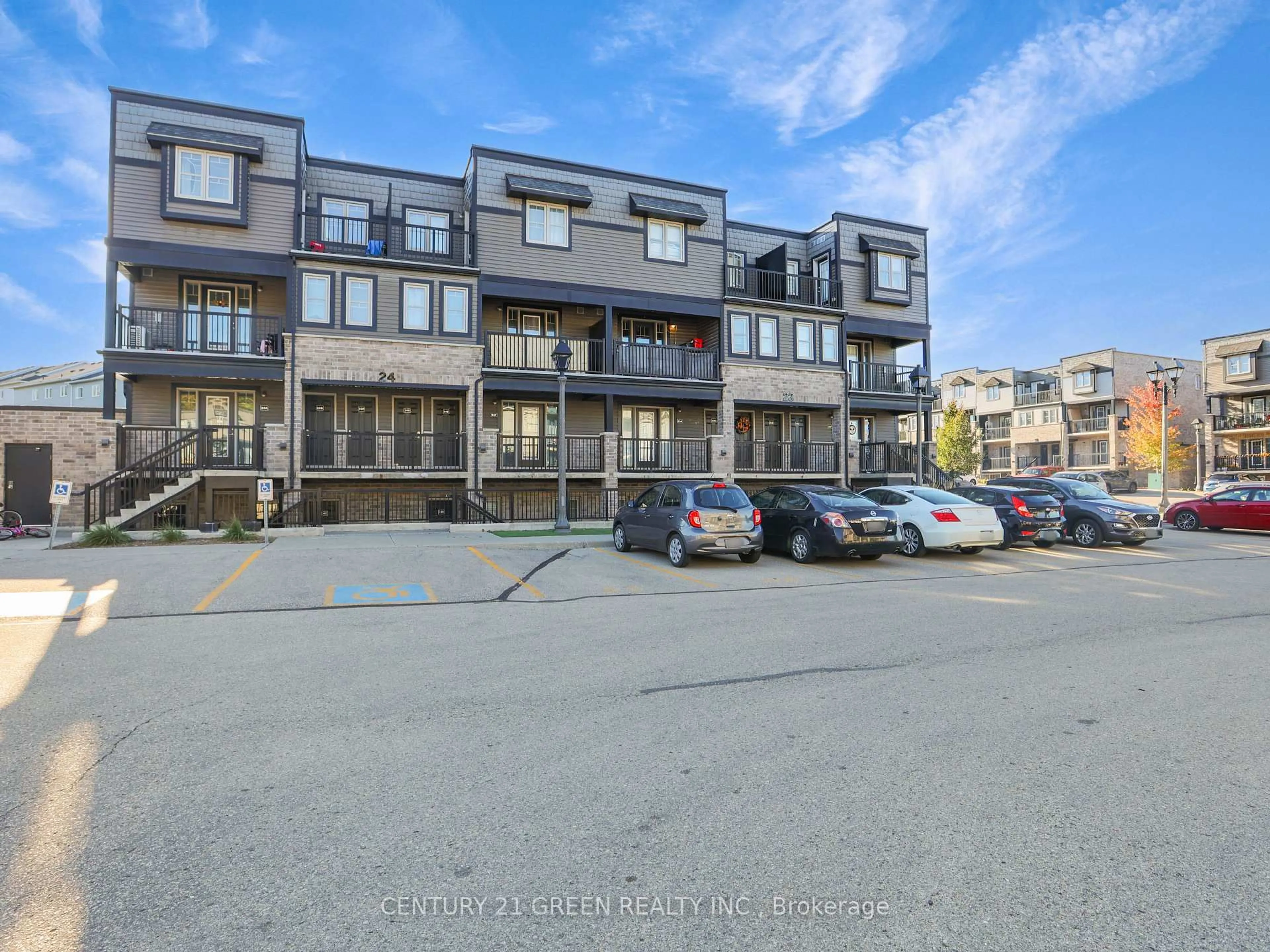 A pic from outside/outdoor area/front of a property/back of a property/a pic from drone, unknown for 1989 Ottawa St #23G, Kitchener Ontario N2E 0G7