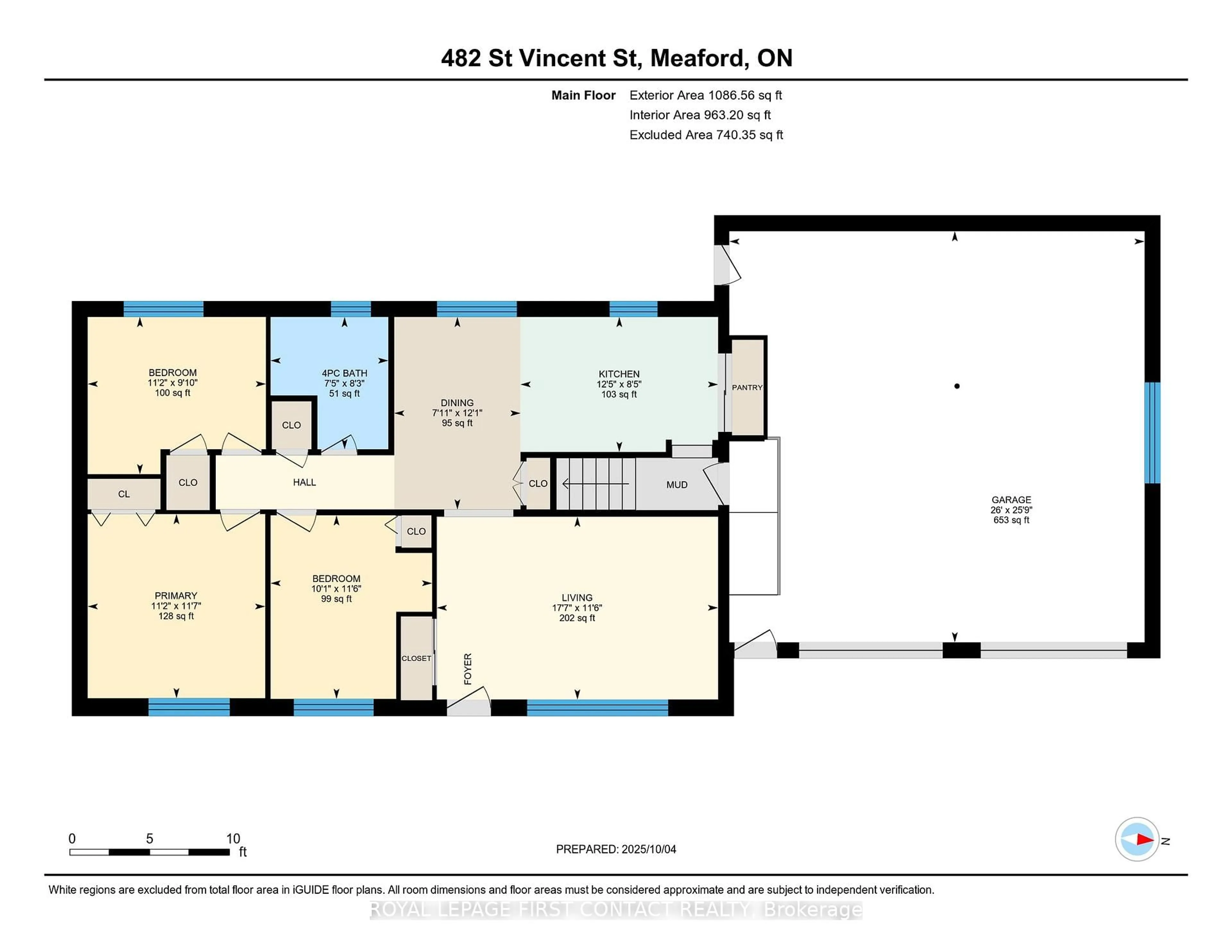 Floor plan for 482 St. Vincent St, Meaford Ontario N4L 1C6