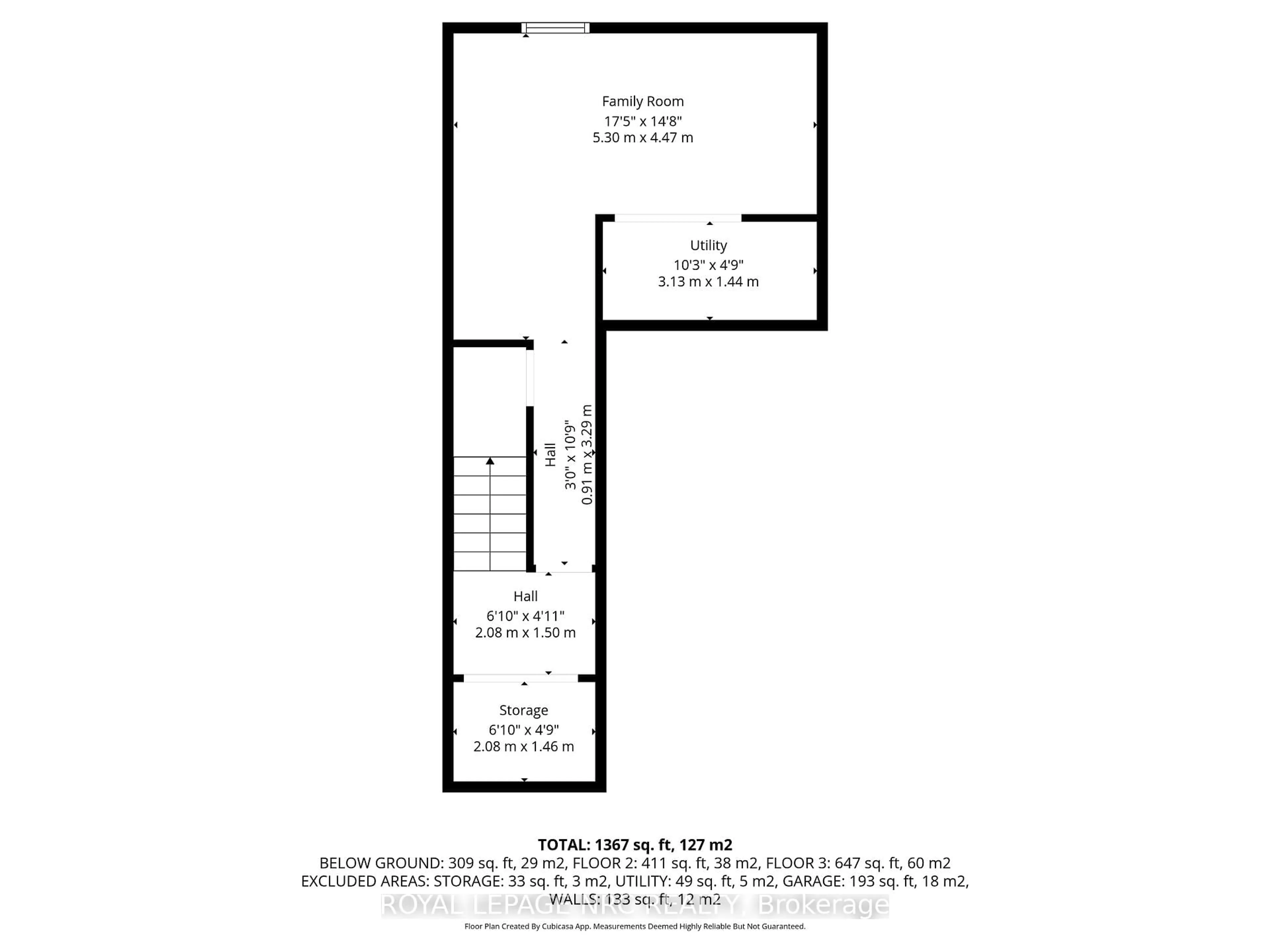 Floor plan for 377 Glancaster Rd #15, Hamilton Ontario L9G 0G4
