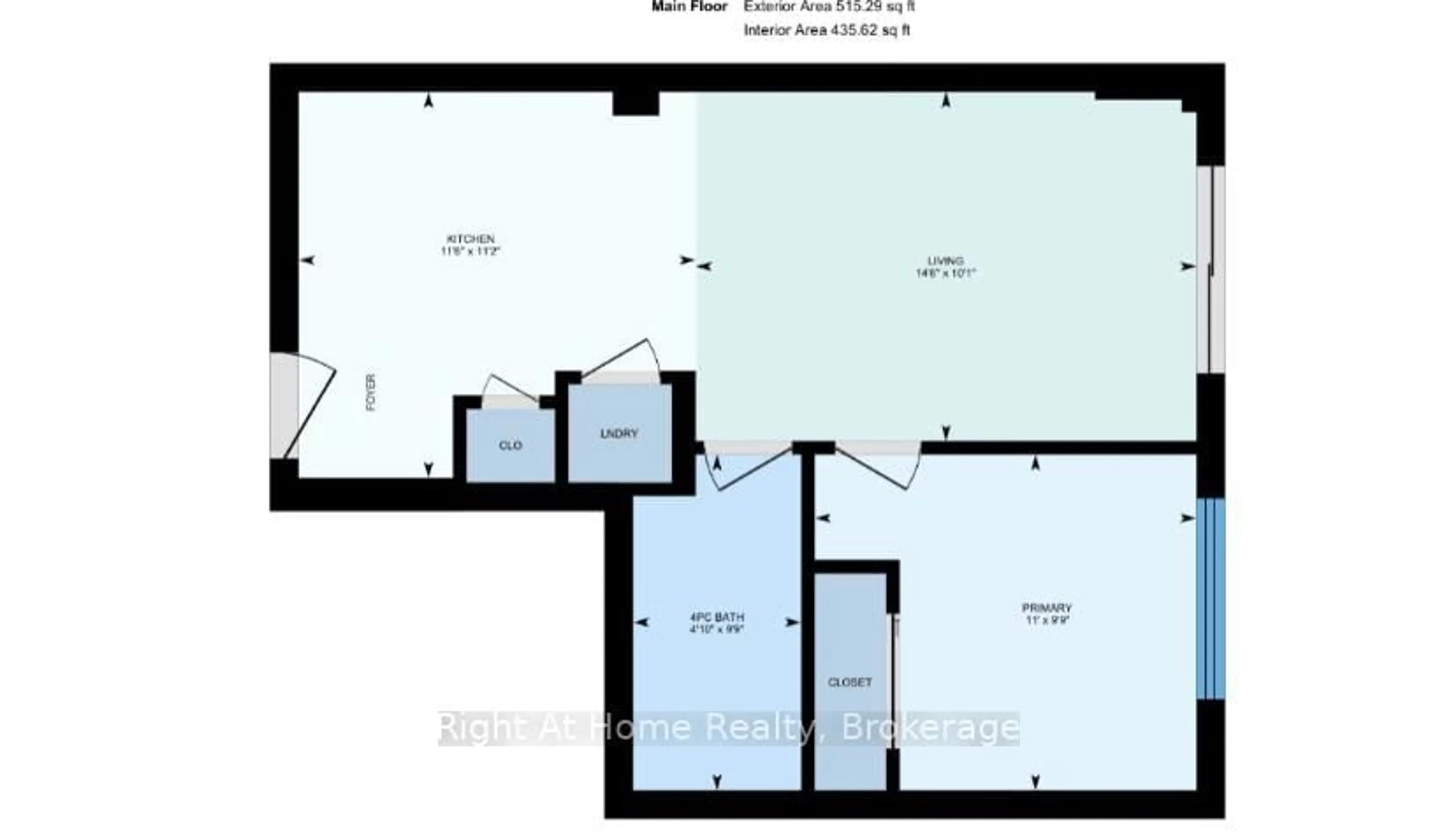 Floor plan for 275 LARCH St #F202, Waterloo Ontario N2L 0J3