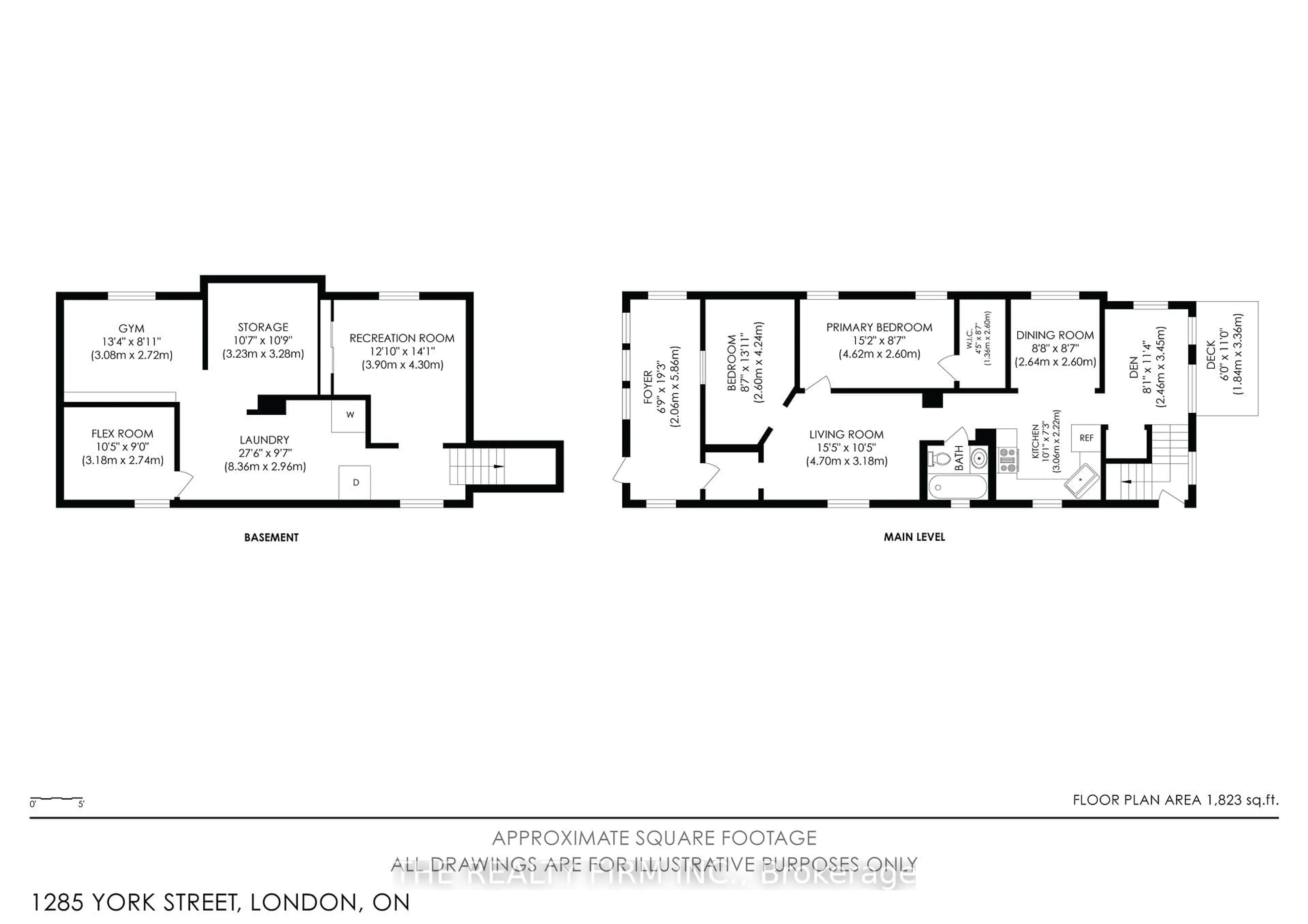 Floor plan for 1285 York St, London East Ontario N5W 2V5