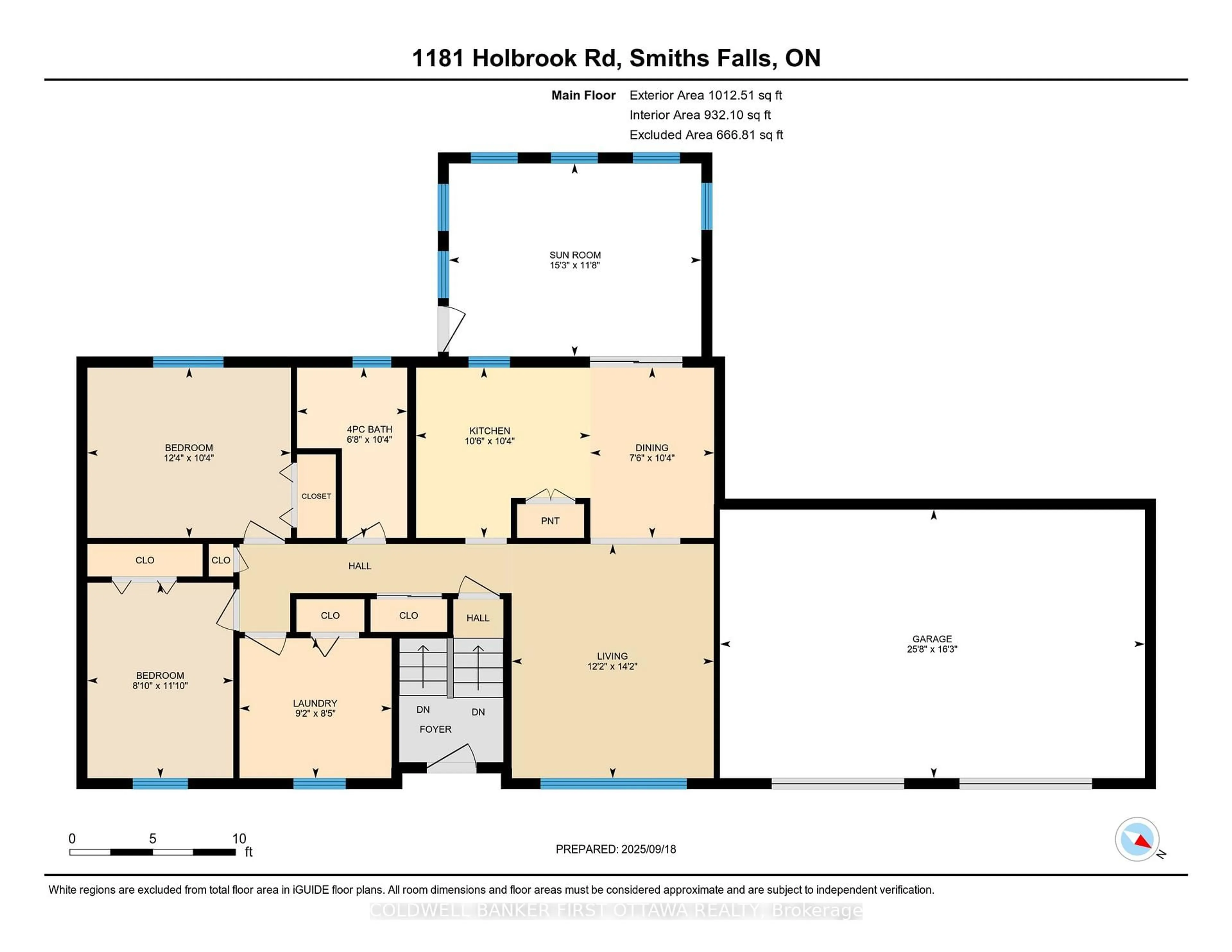 Floor plan for 1181 Holbrook Rd, Smiths Falls Ontario K7A 4S7