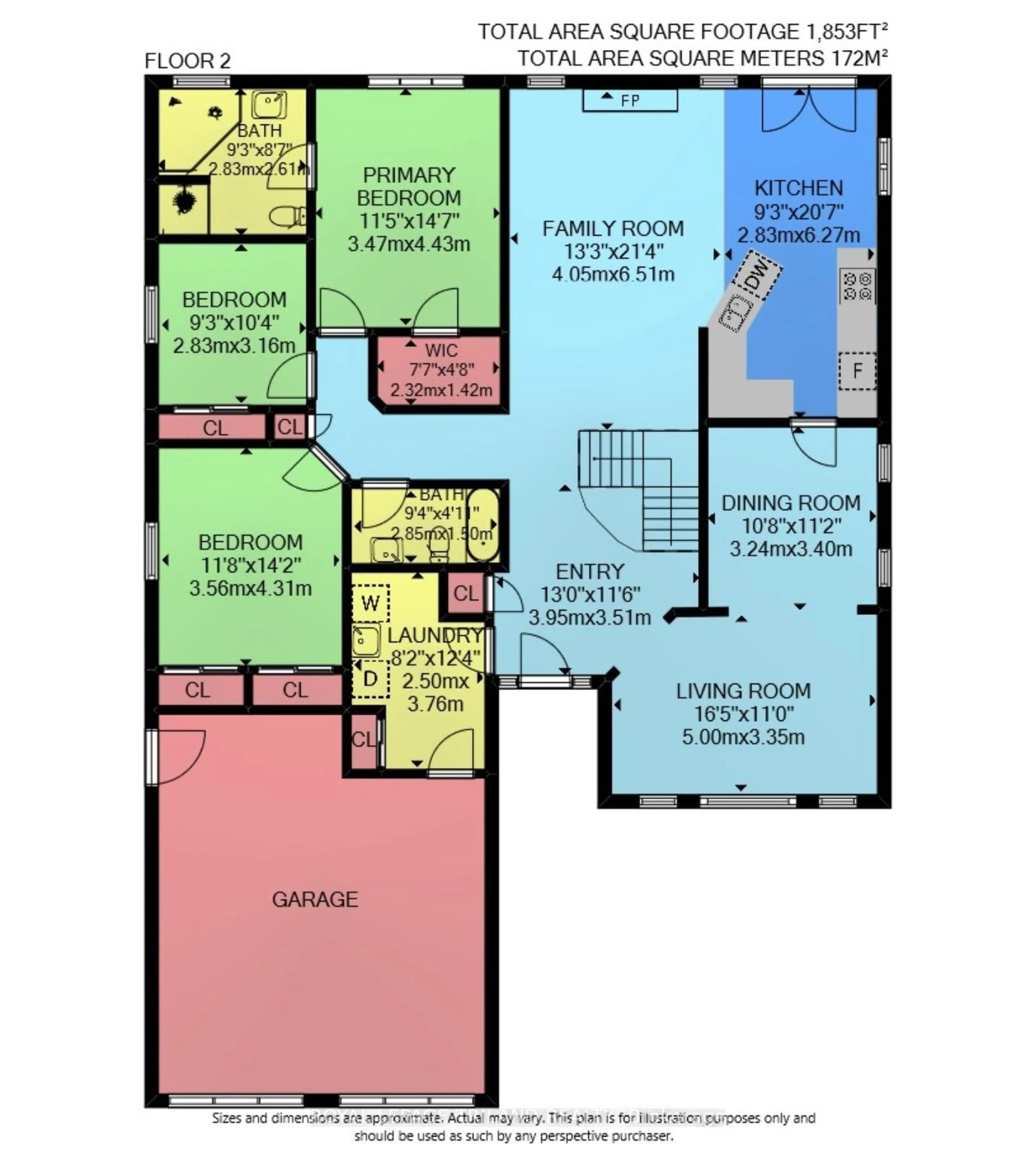 Floor plan for 471 Ambleside Dr, London North Ontario N6G 4W9