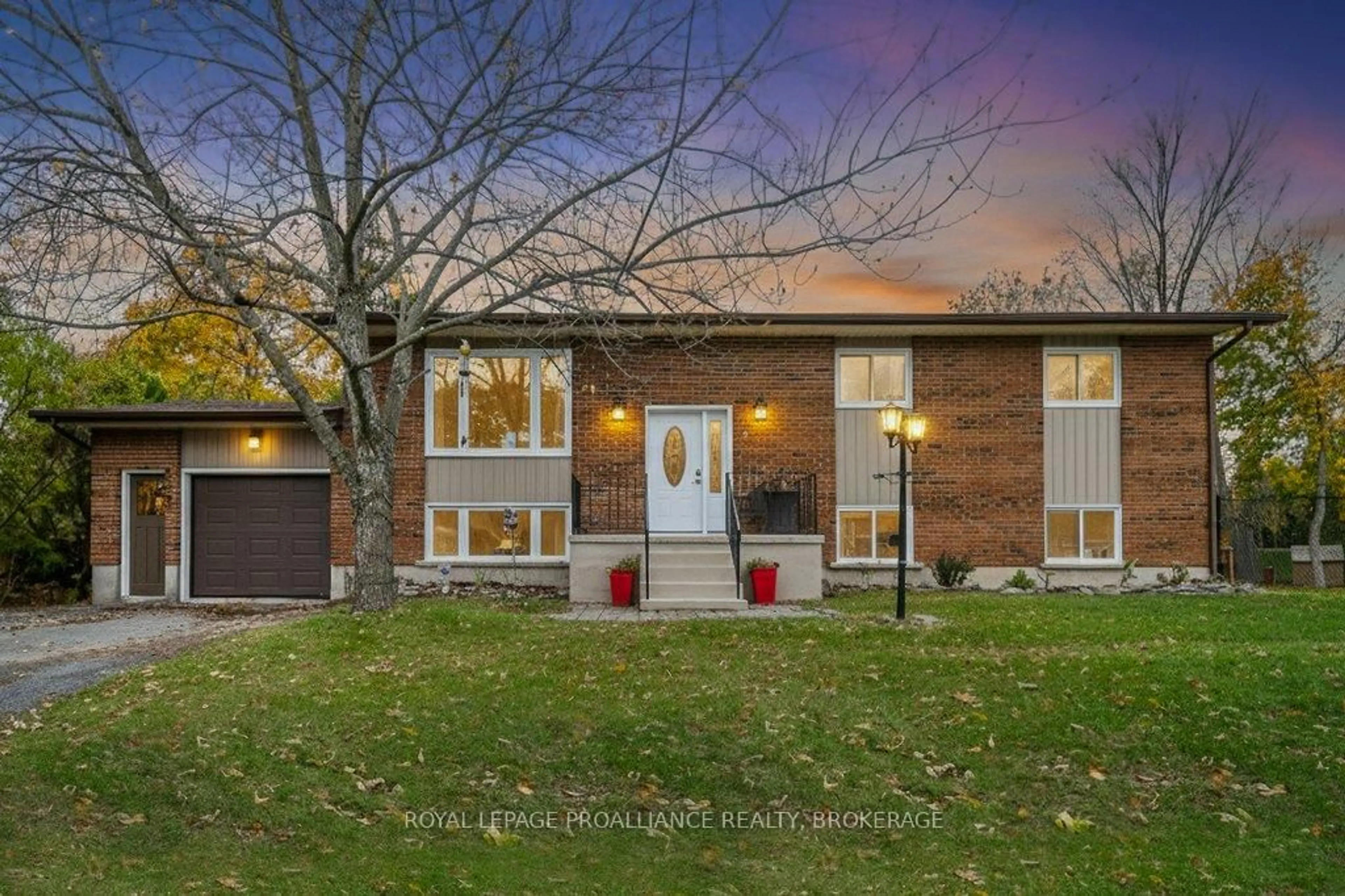 Home with brick exterior material, street for 2 Potter Dr, Bissett Creek Ontario K0H 2H0