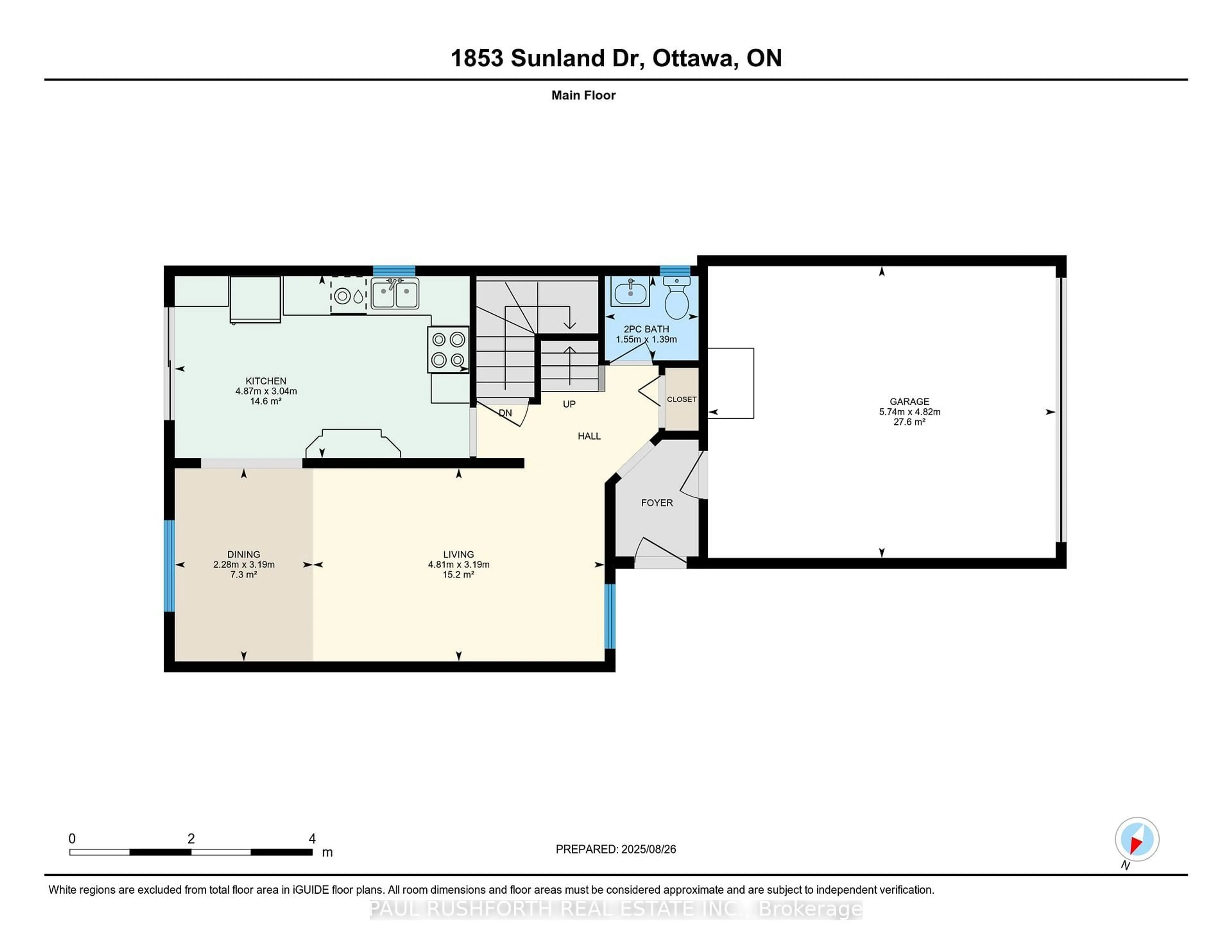 Floor plan for 1853 Sunland Dr, Orleans Ontario K4A 3S8