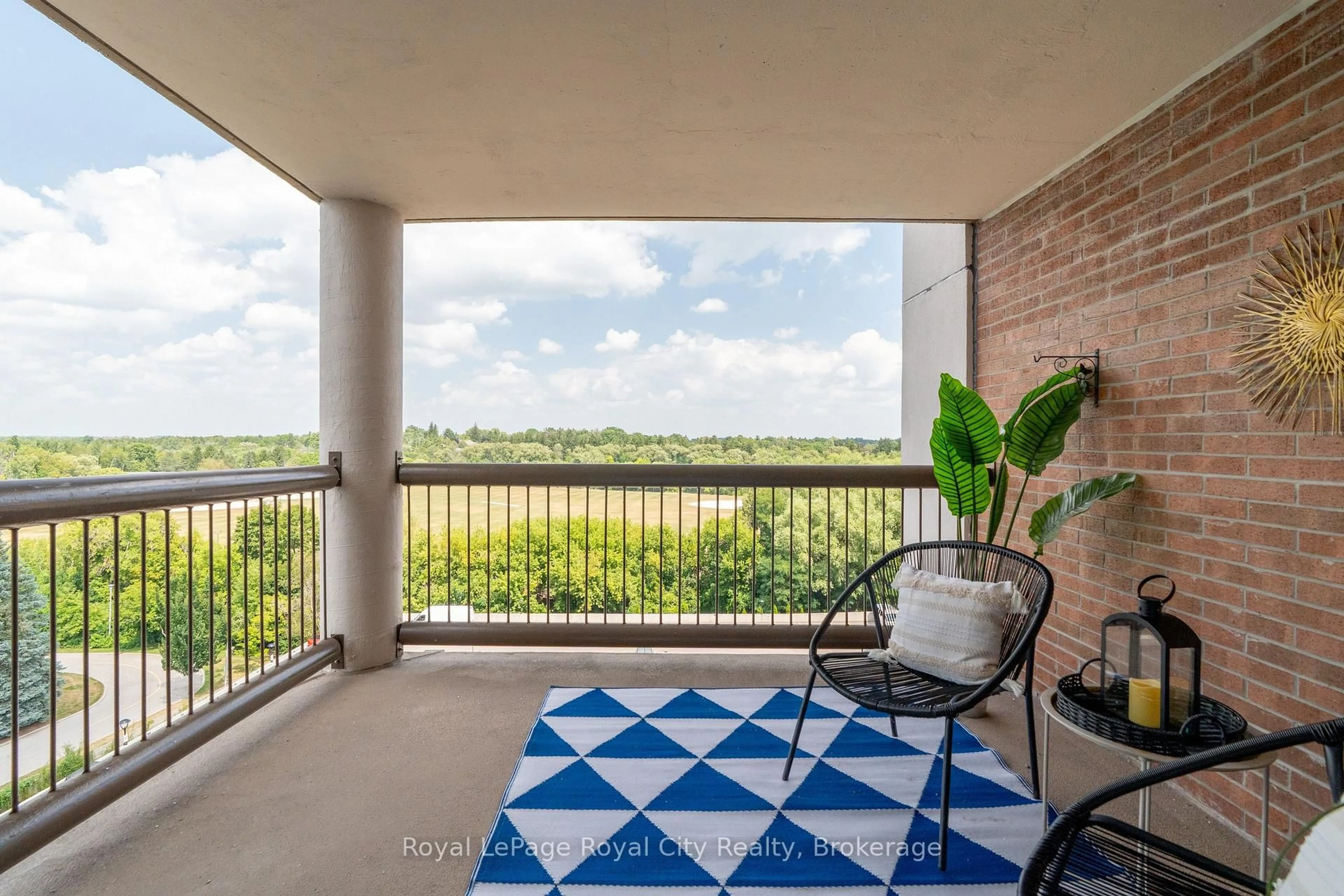 Balcony in the apartment, water/lake/river/ocean view for 22 Marilyn Dr #803, Guelph Ontario N1H 7T1