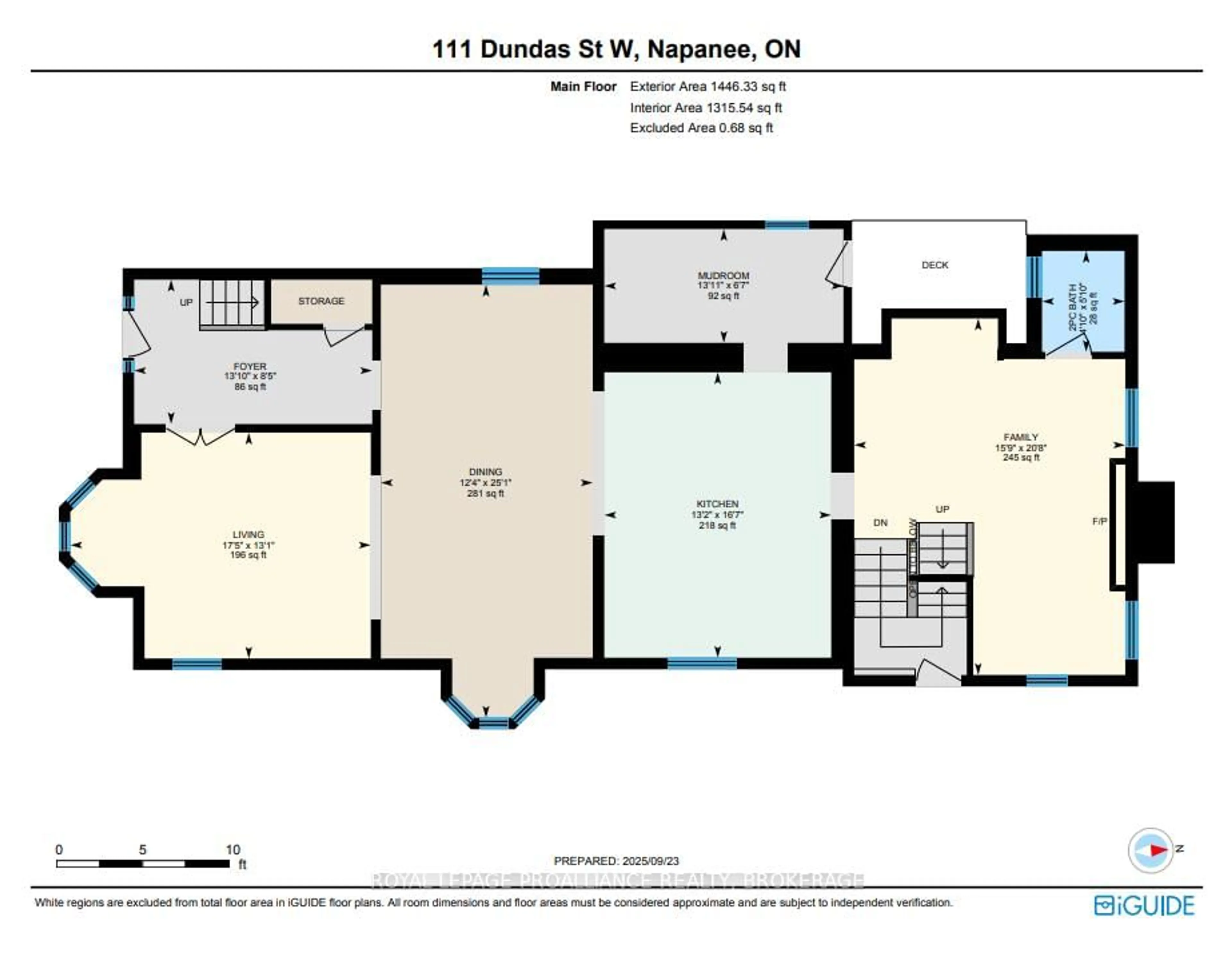 Floor plan for 111 Dundas St, Greater Napanee Ontario K7R 1Z9