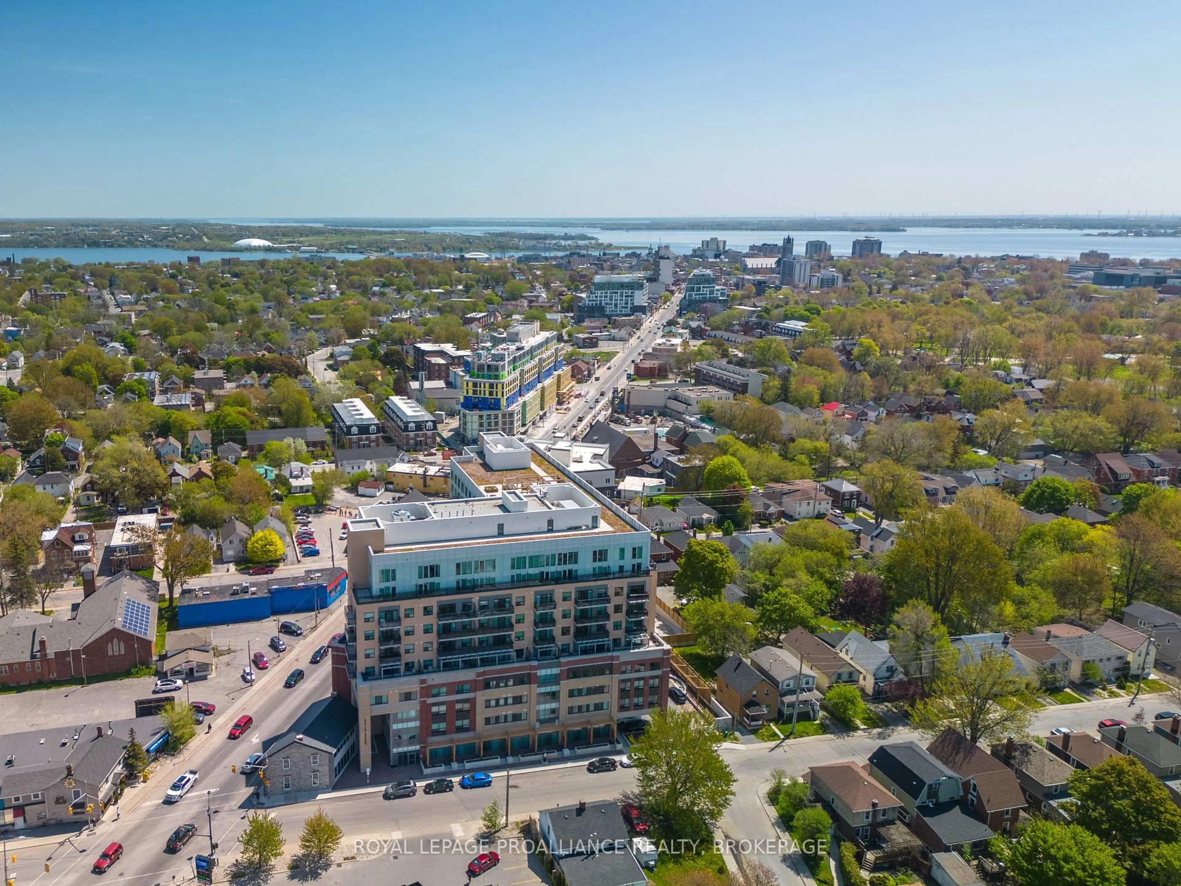 A pic from outside/outdoor area/front of a property/back of a property/a pic from drone, water/lake/river/ocean view for 652 Princess St #1023, Kingston Ontario K7L 1E5