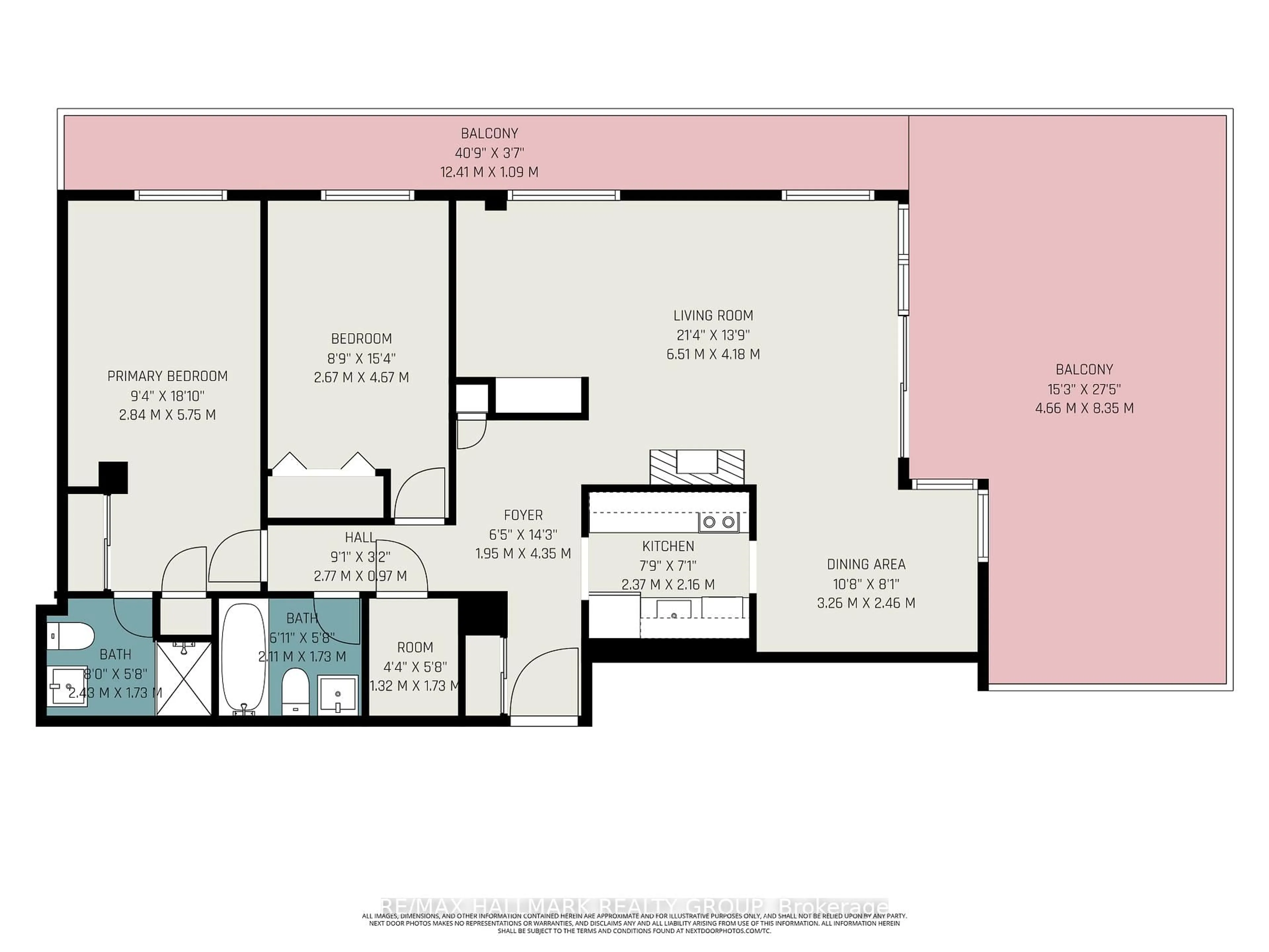 Floor plan for 158C McArthur Ave #PH4, Ottawa Ontario K1L 8C9