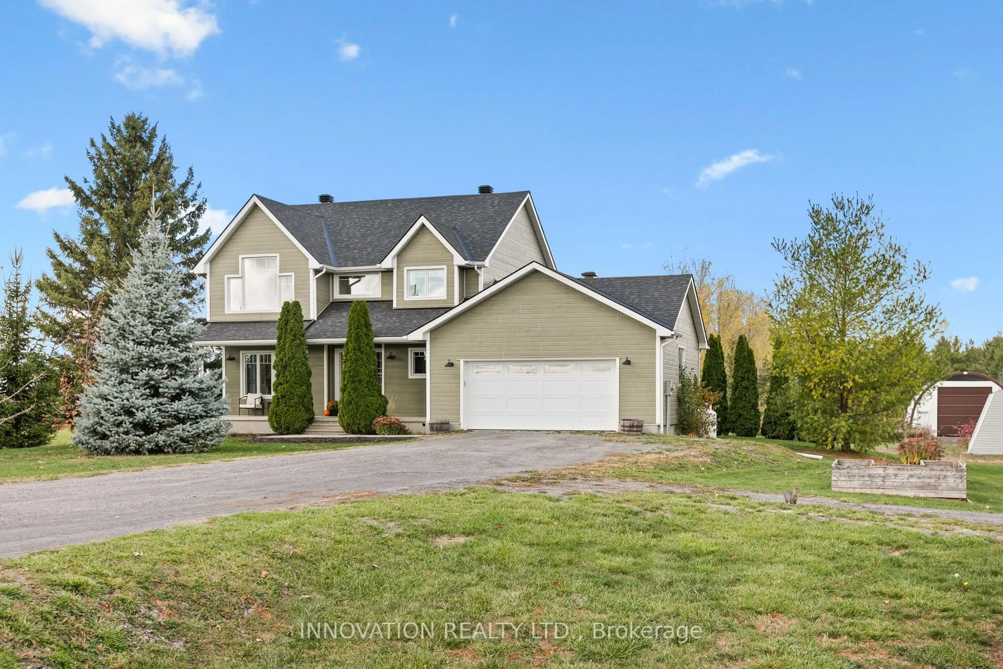 A pic from outside/outdoor area/front of a property/back of a property/a pic from drone, unknown for 12221 Ormond Rd, North Dundas Ontario K0C 2K0