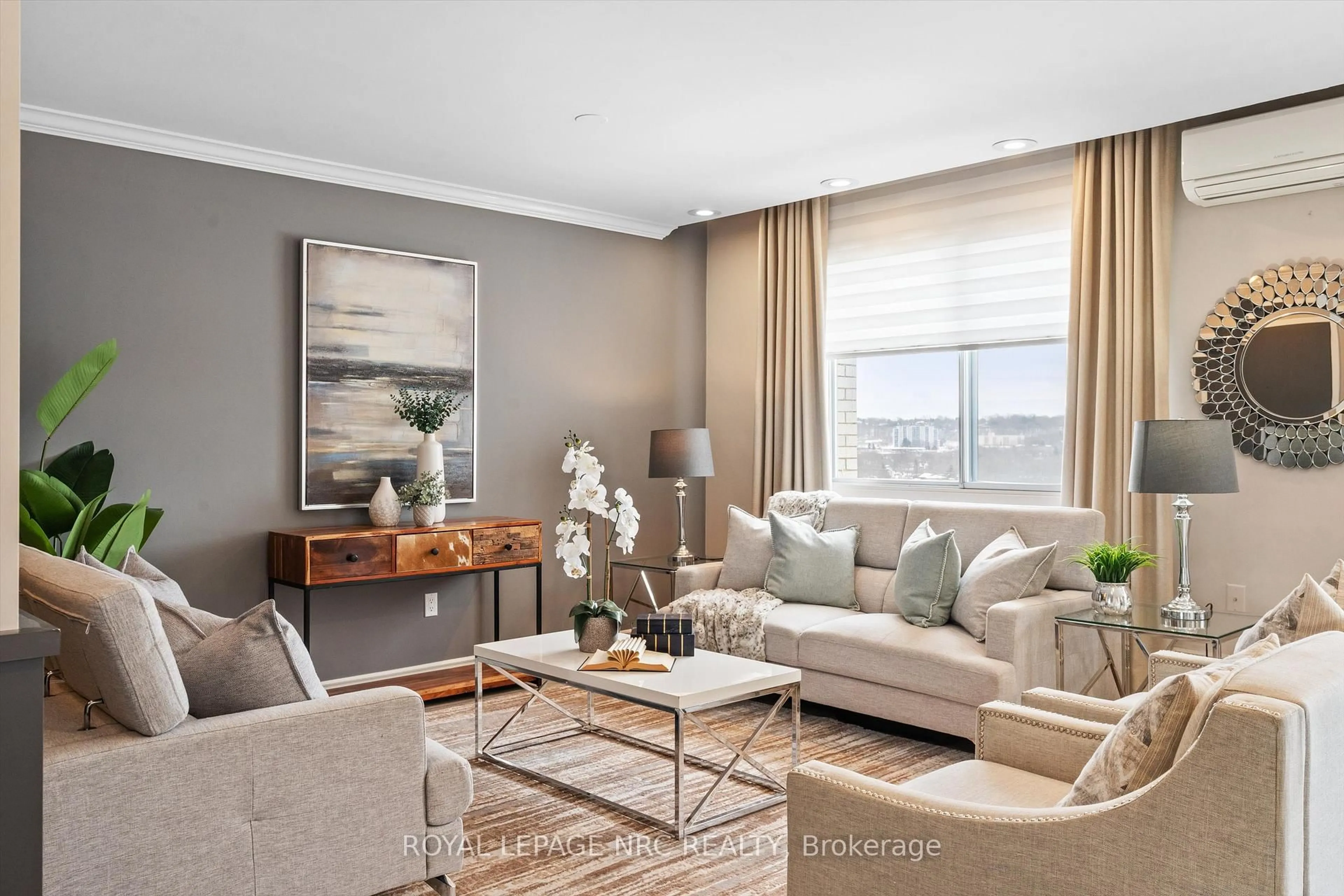 Living room with furniture, unknown for 15 Towering Heights Blvd #1202, St. Catharines Ontario L2T 3G7