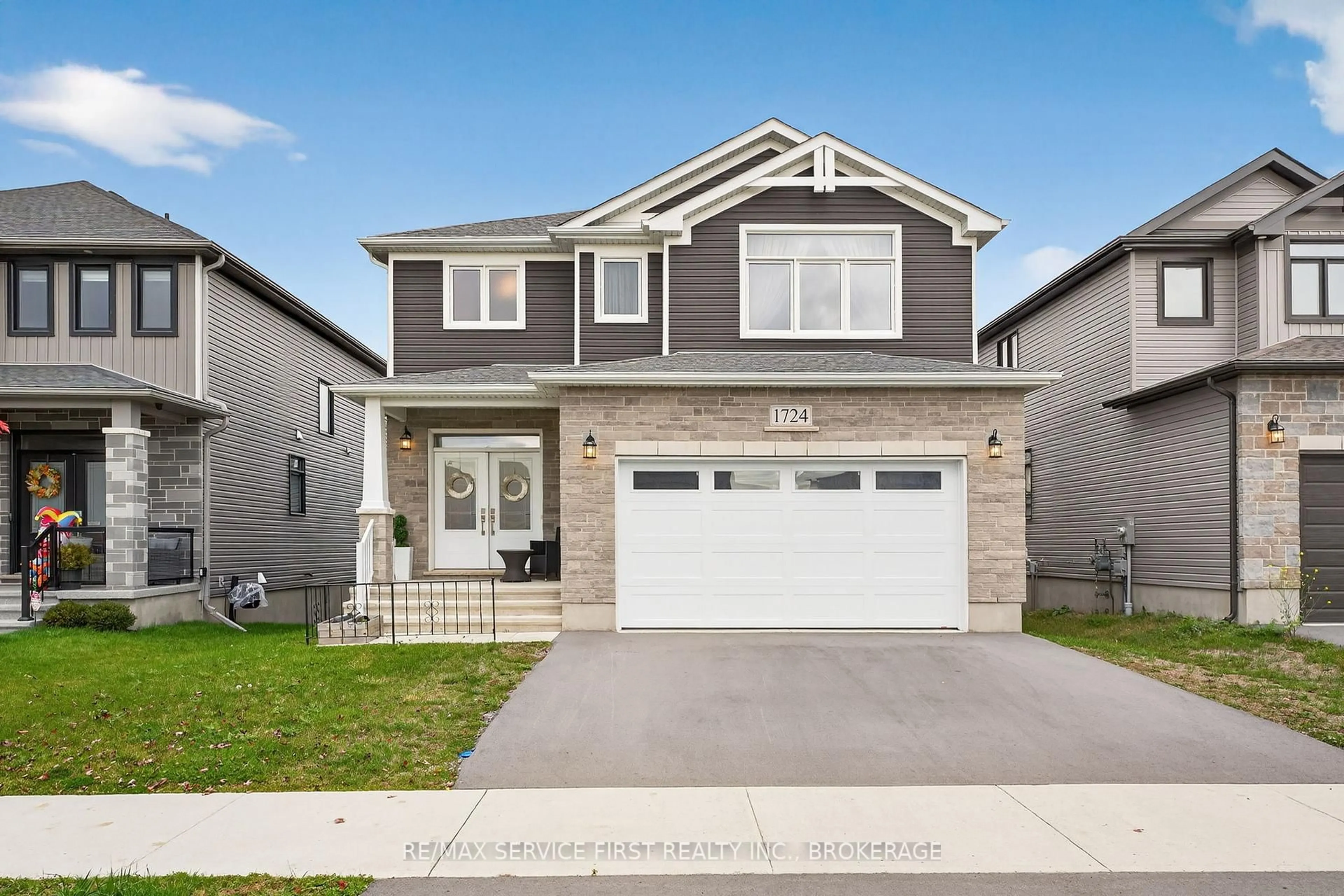 Home with vinyl exterior material, street for 1724 Monica Dr, Kingston Ontario K7P 0S9
