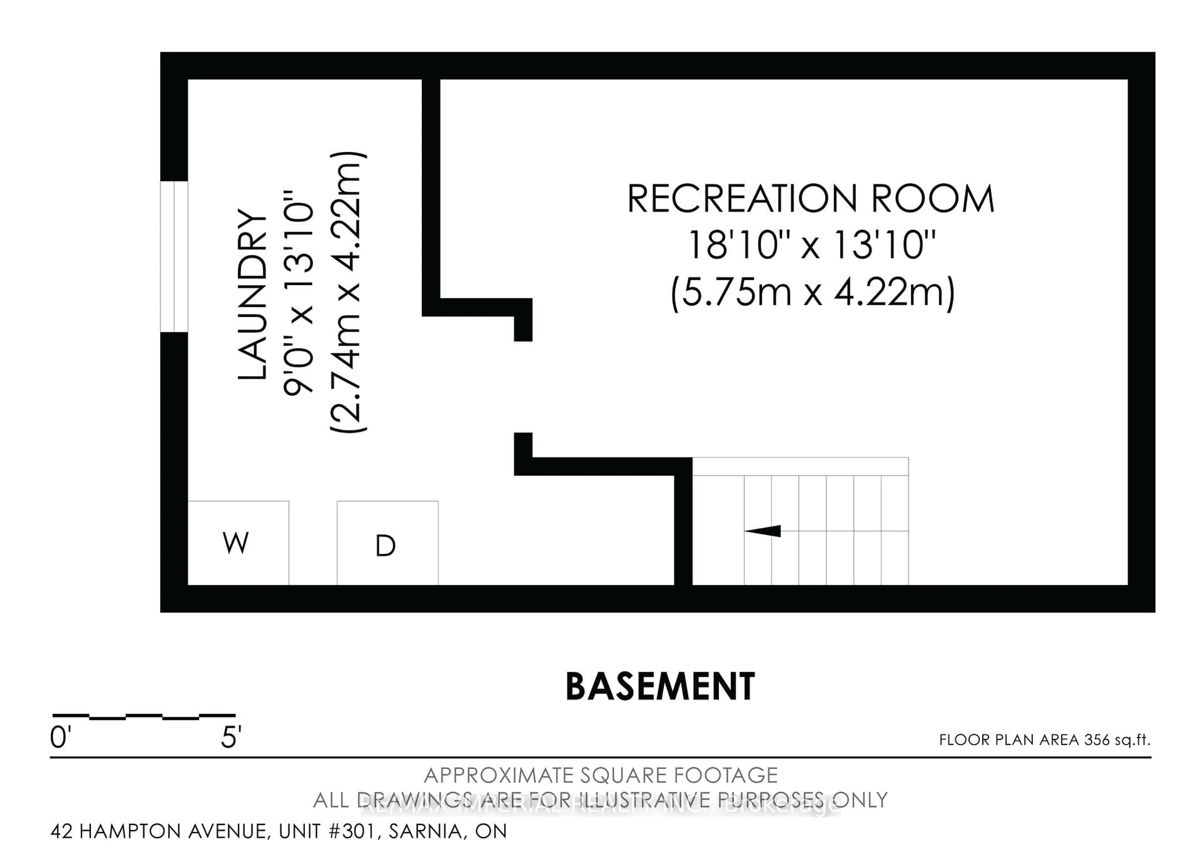 Floor plan for 42 Hampton Ave #301, Sarnia Ontario N7S 4Z2