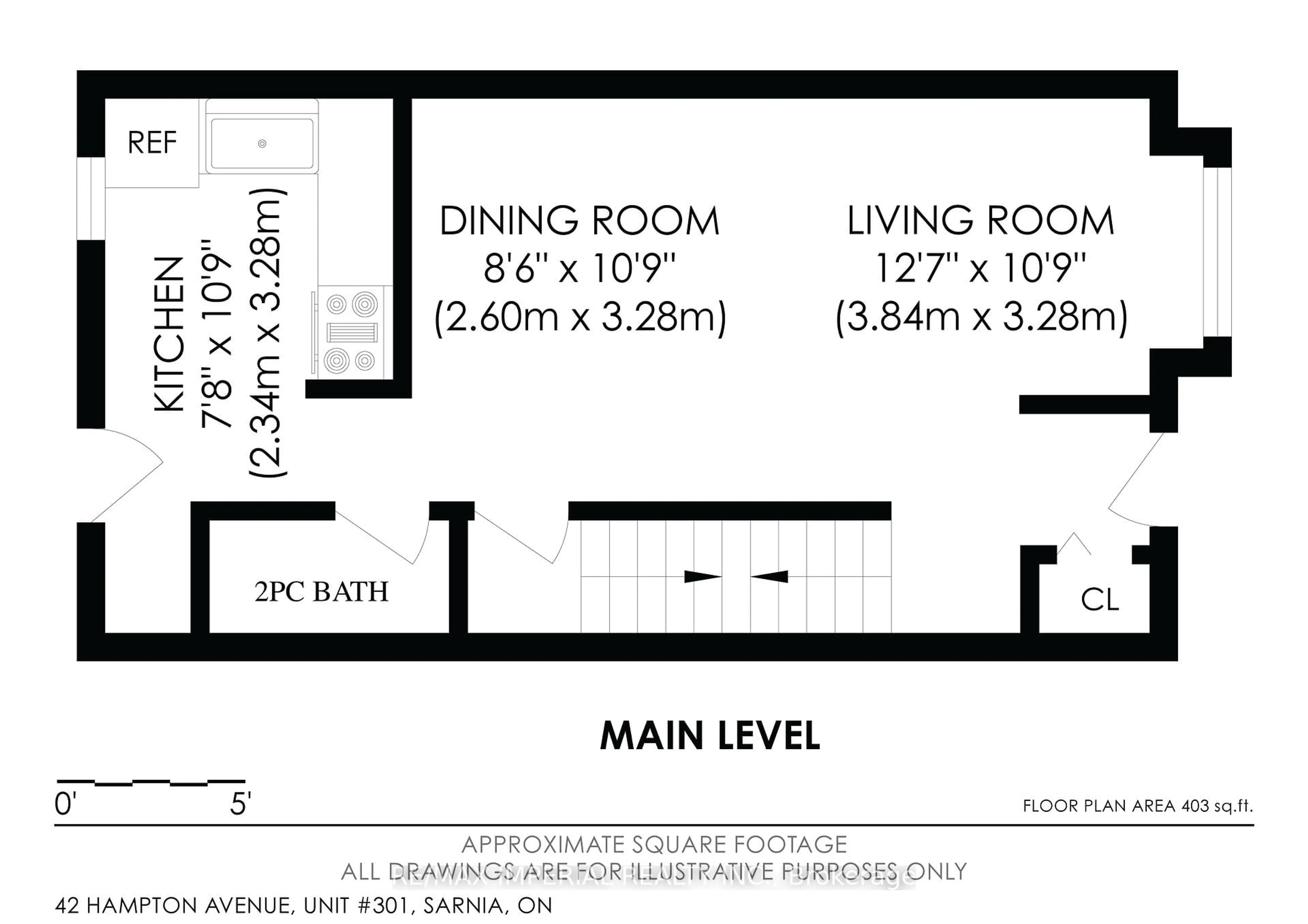 Floor plan for 42 Hampton Ave #301, Sarnia Ontario N7S 4Z2