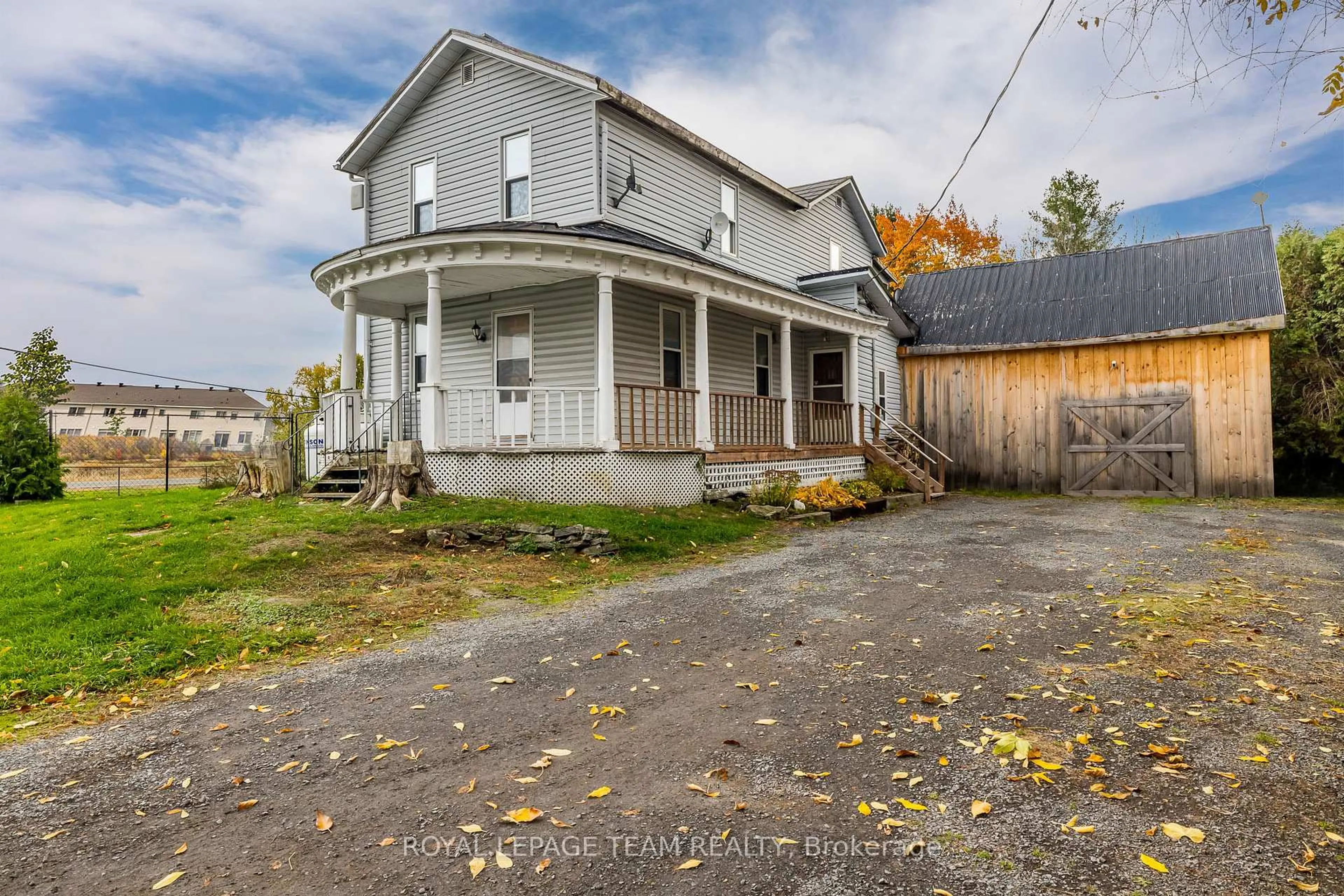 A pic from outside/outdoor area/front of a property/back of a property/a pic from drone, street for 10528 Van Allen Rd, North Dundas Ontario K0E 1S0