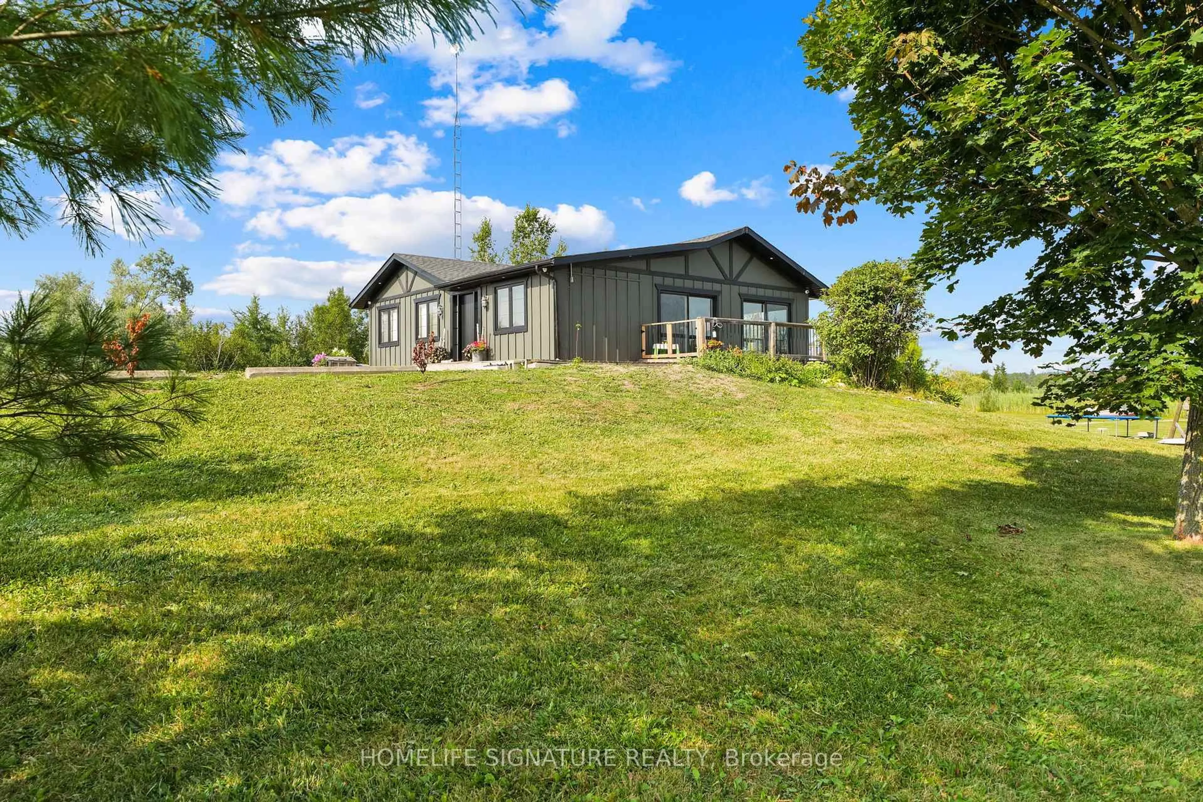A pic from outside/outdoor area/front of a property/back of a property/a pic from drone, unknown for 375721 6th Line, Amaranth Ontario L0N 1S5