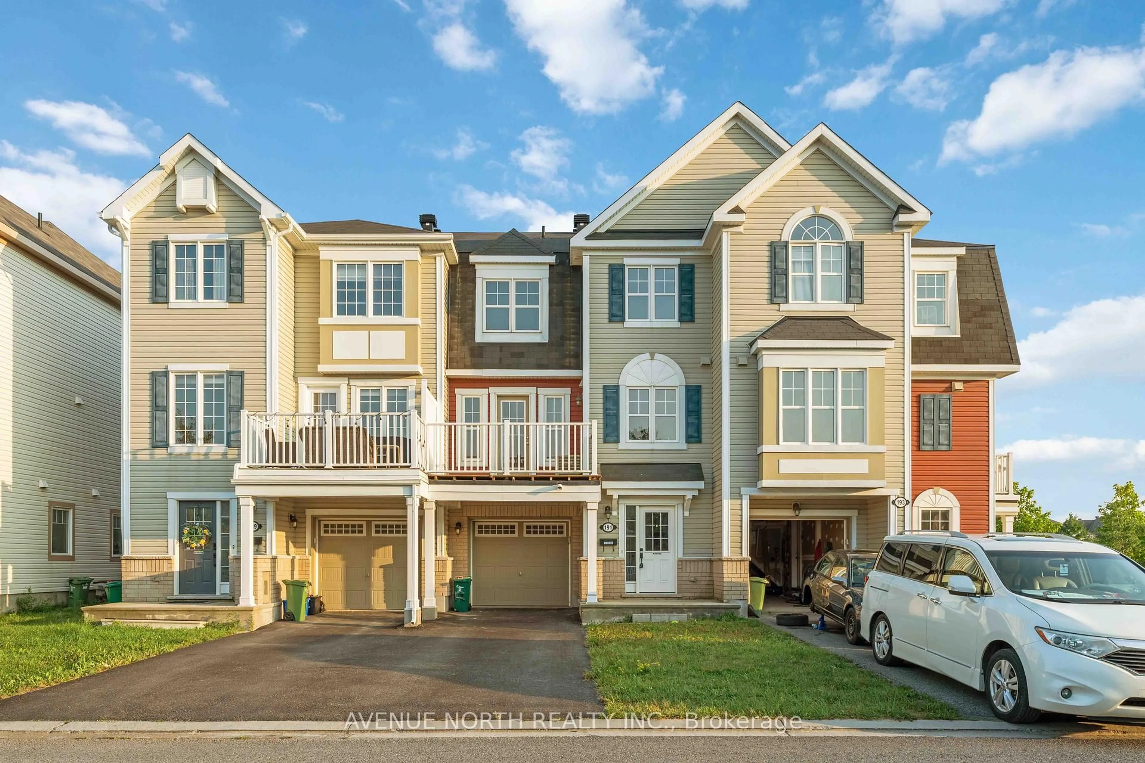 Home with vinyl exterior material, street for 191 Soleil Ave, Ottawa Ontario K4A 0V9