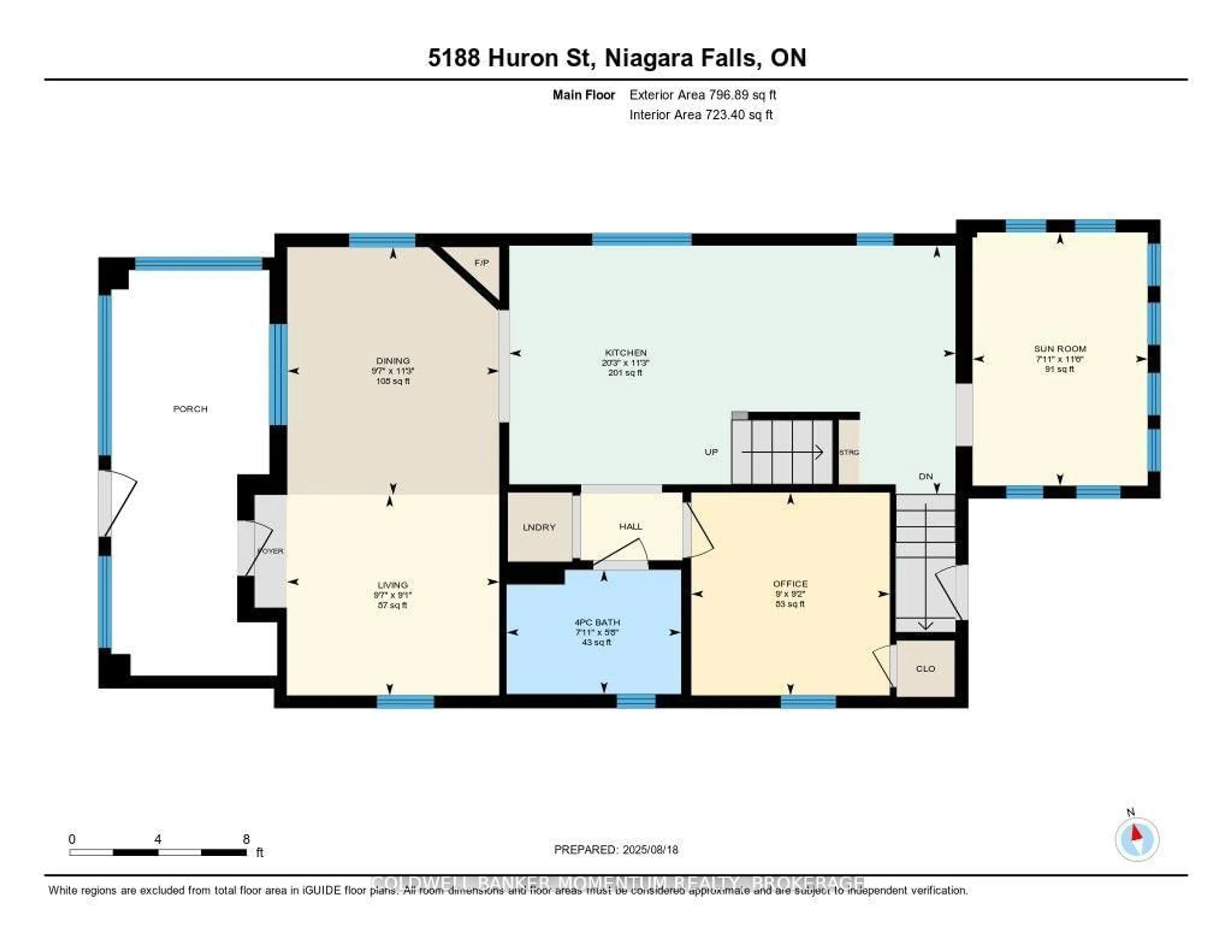 Floor plan for 5188 Huron St, Niagara Falls Ontario L2E 2K1