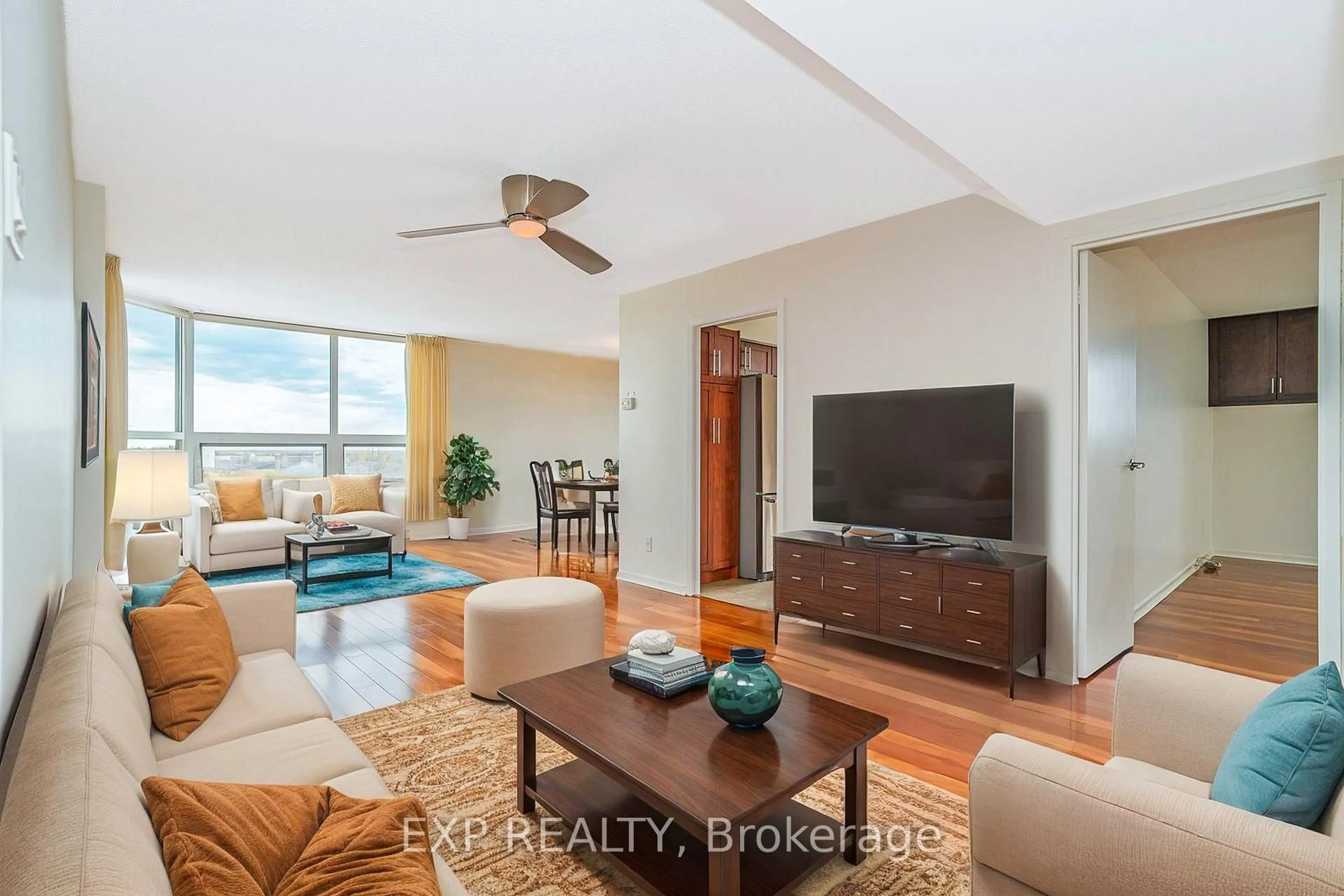 Living room with furniture, unknown for 2305-1500 Riverside Dr #2305, Ottawa Ontario K1G 4J4