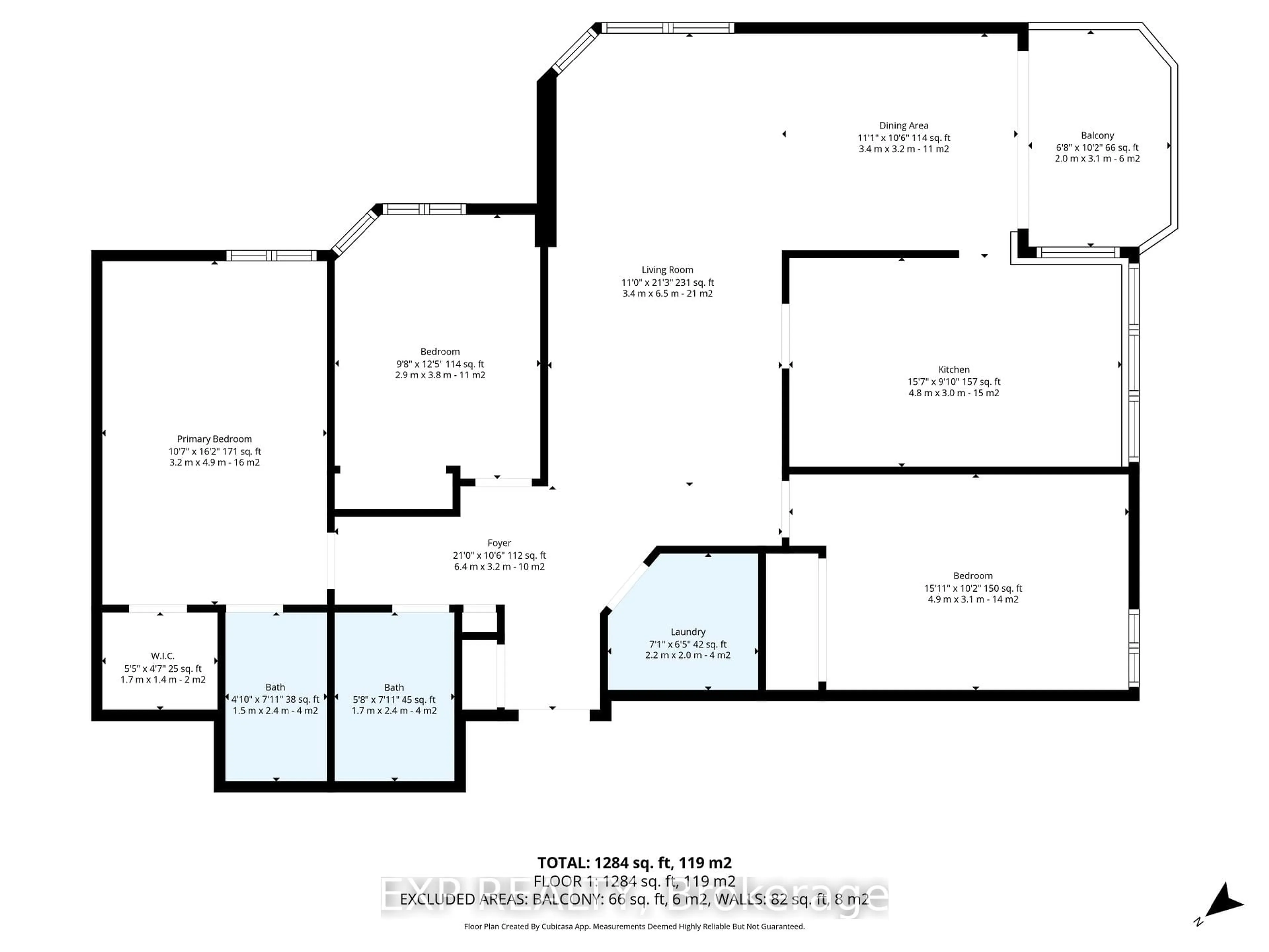 Floor plan for 2305-1500 Riverside Dr #2305, Ottawa Ontario K1G 4J4