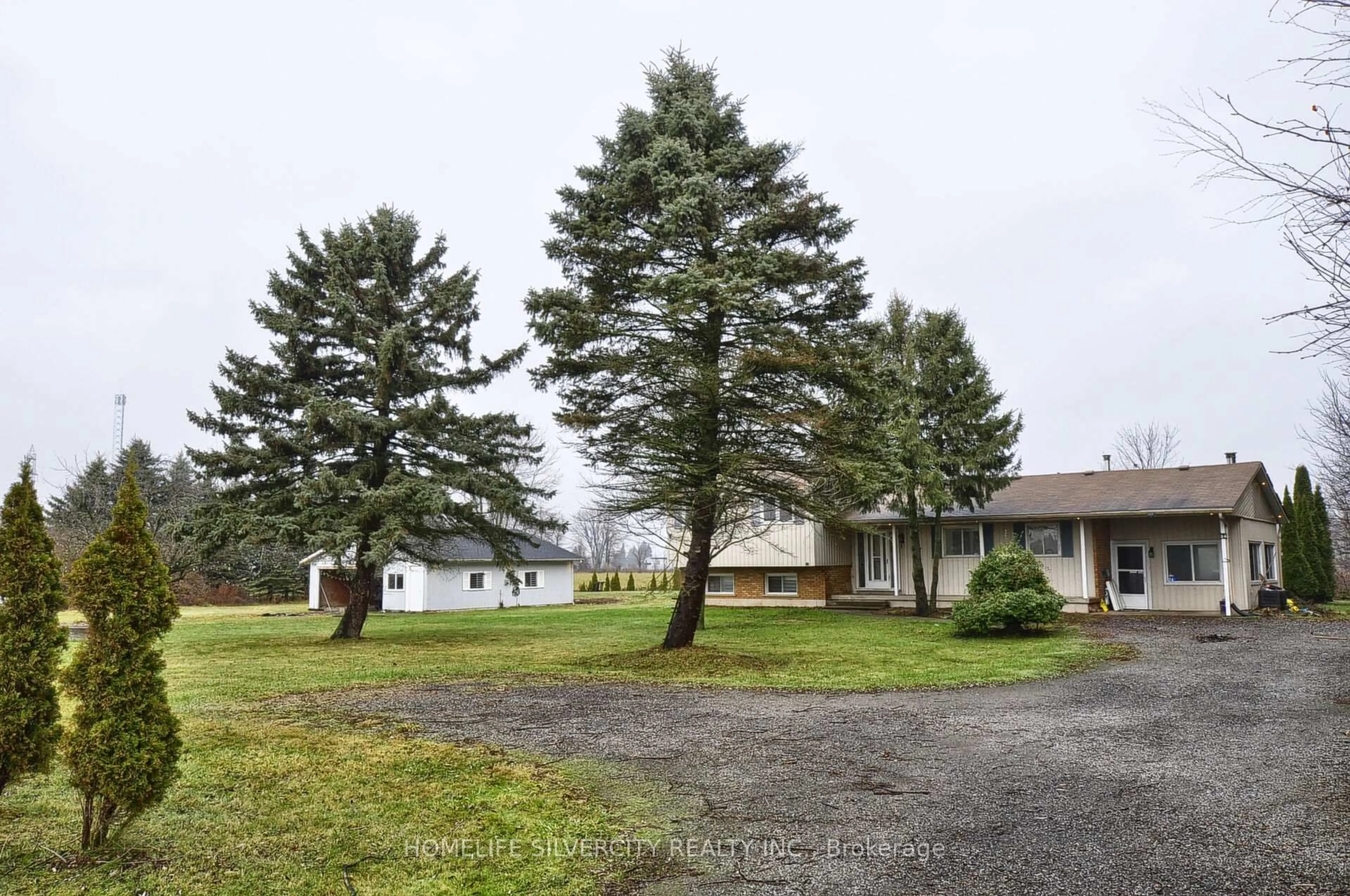 A pic from outside/outdoor area/front of a property/back of a property/a pic from drone, unknown for 24 Sour Springs Rd, Brantford Ontario N0E 1K0