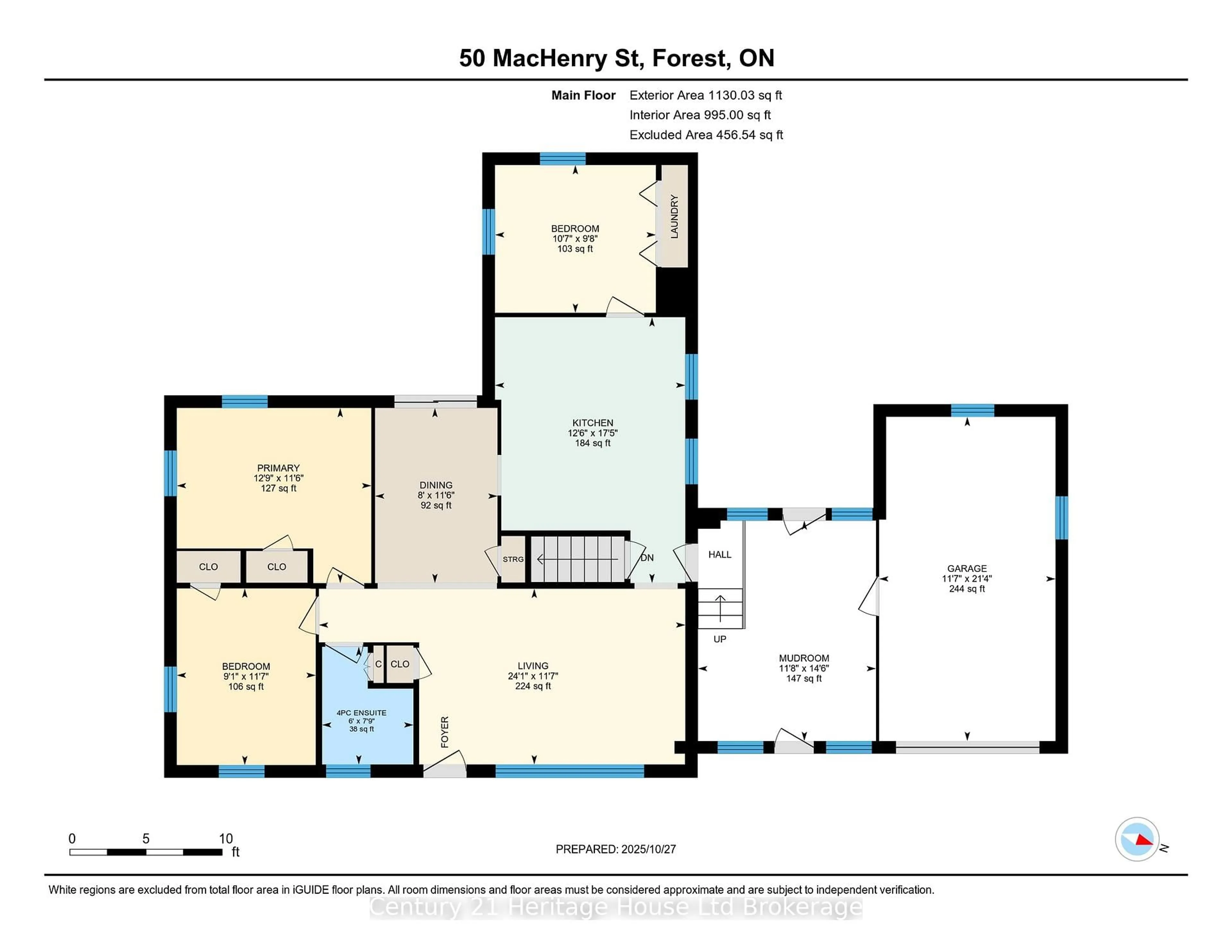 Floor plan for 50 MacHenry St, Lambton Shores Ontario N0N 1J0