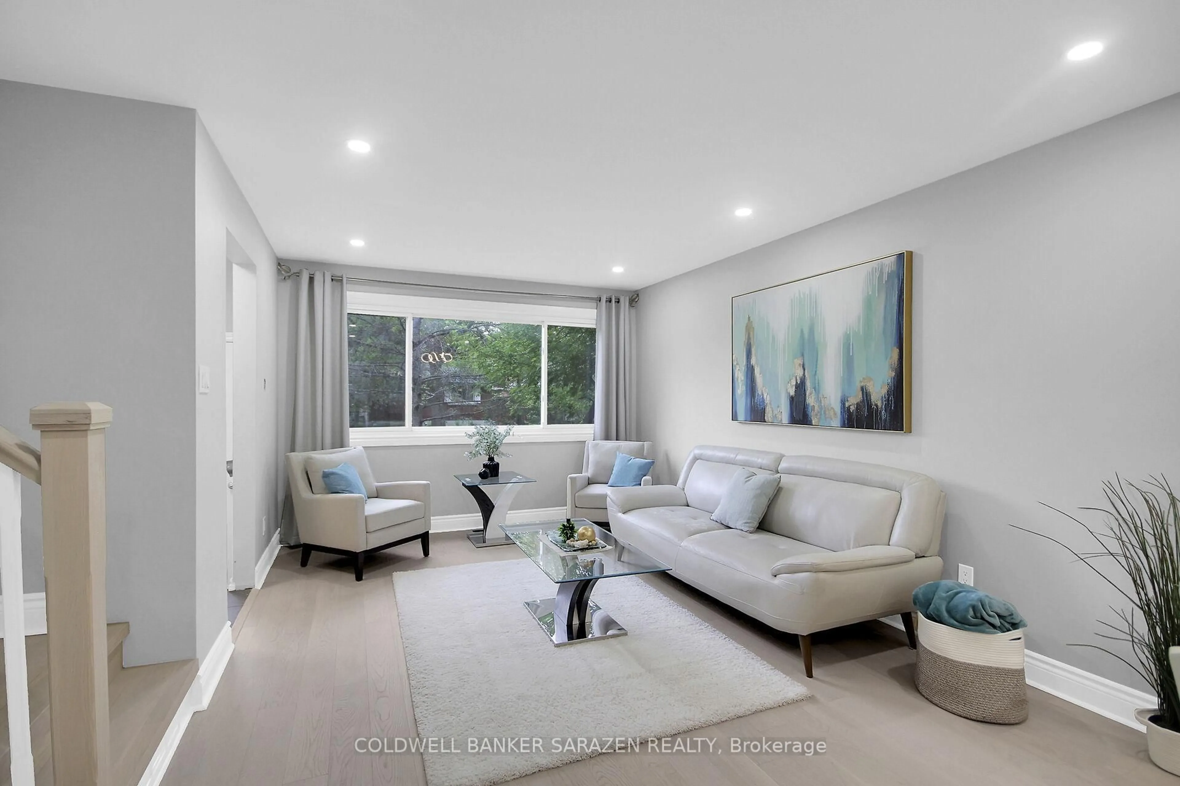 Living room with furniture, ceramic/tile floor for 1518A Lepage Ave, Ottawa Ontario K1Z 8C9