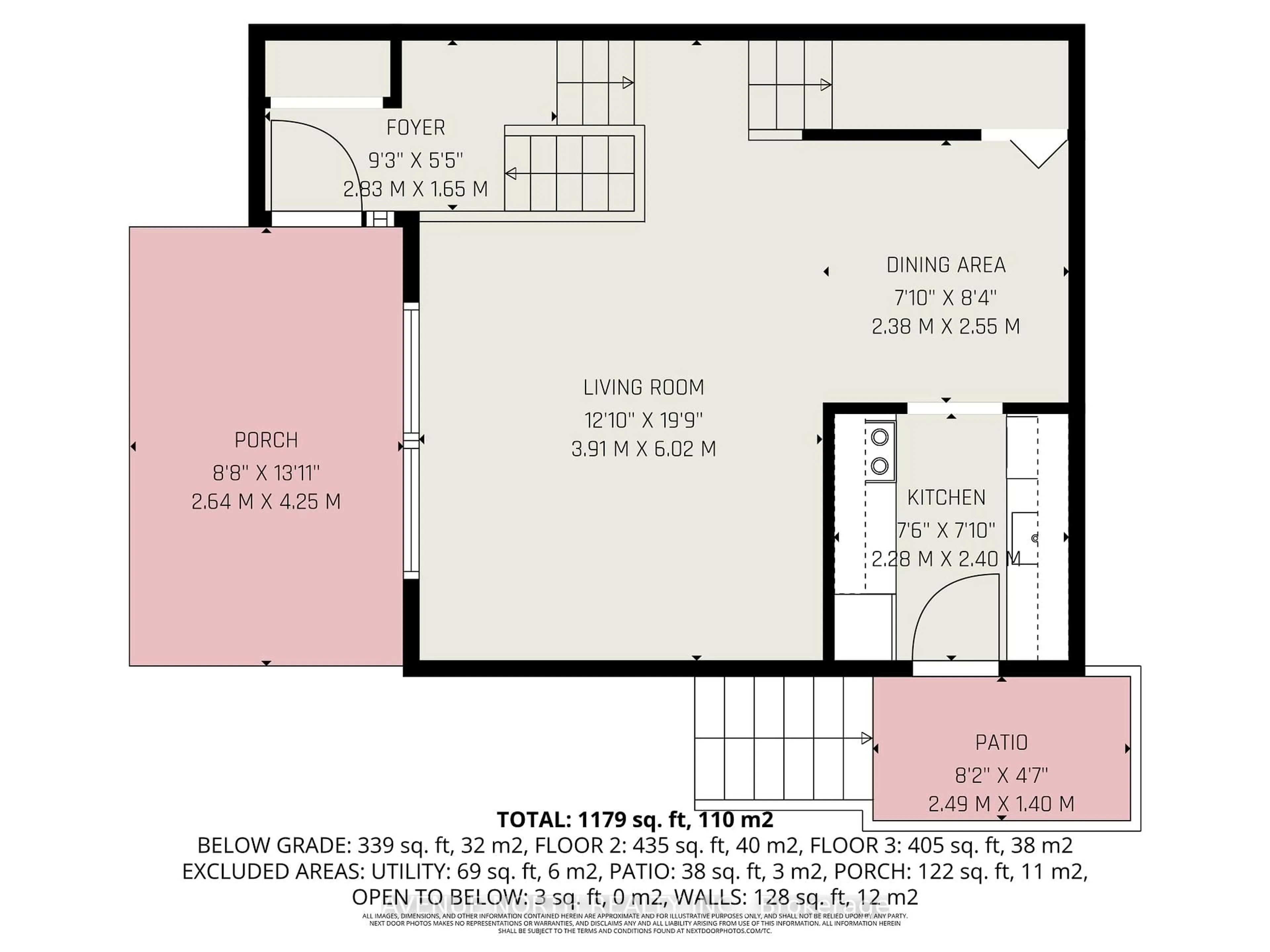 Floor plan for 15A Woodvale Green #104, Ottawa Ontario K2G 4H1