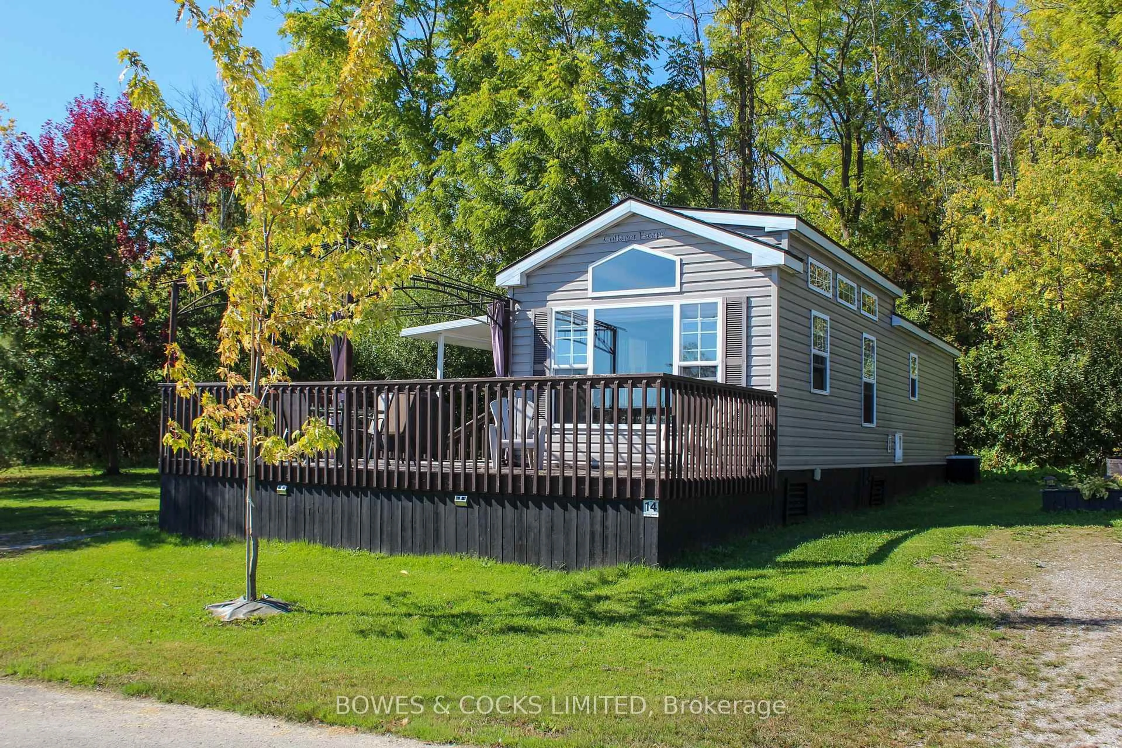 Home with vinyl exterior material, street for 1235 Villiers Line #LAW 14, Otonabee-South Monaghan Ontario K0L 2G0