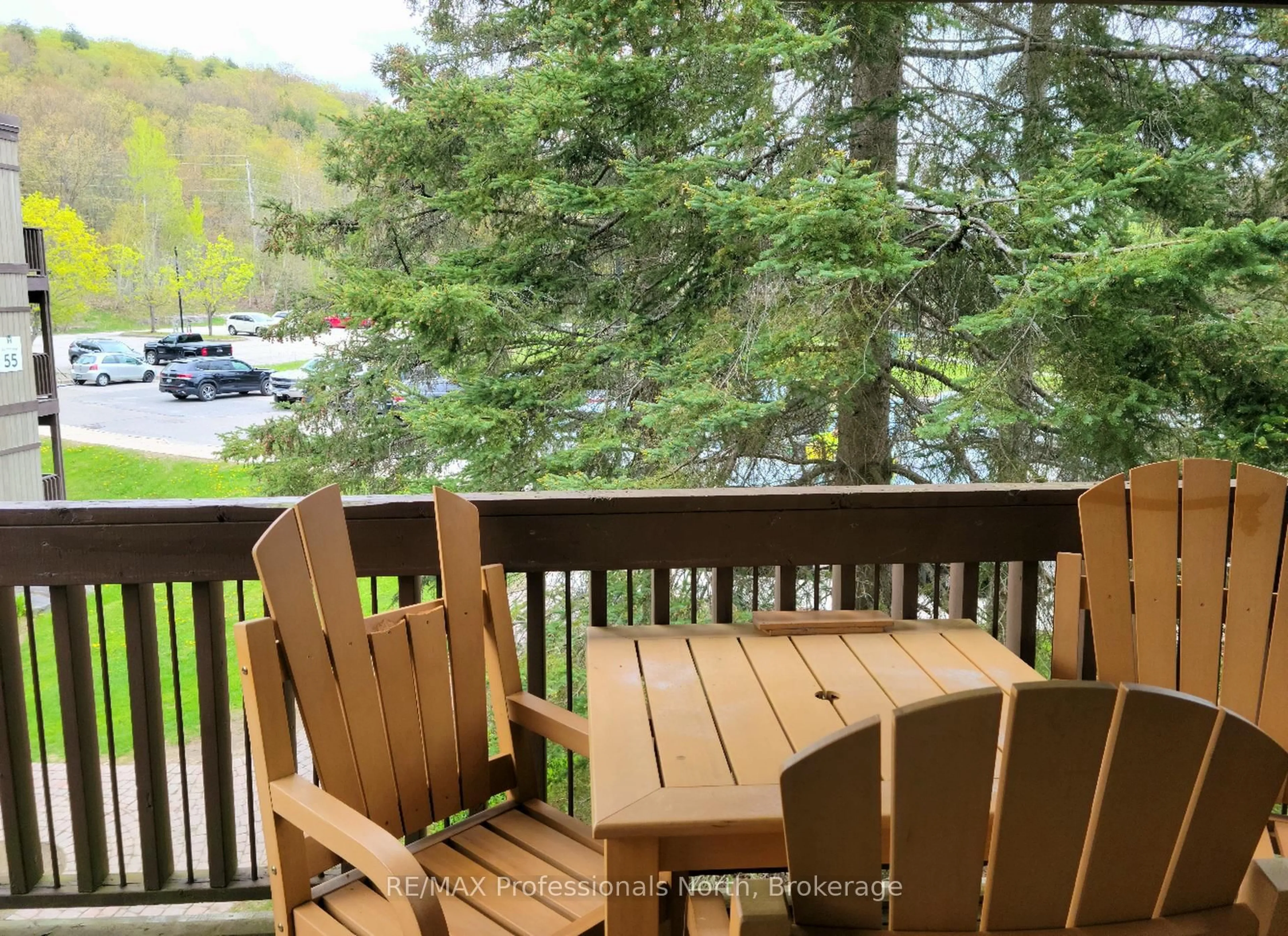 Patio, water/lake/river/ocean view for 1235 Deerhurst Dr #54-207, Huntsville Ontario P1H 2E8