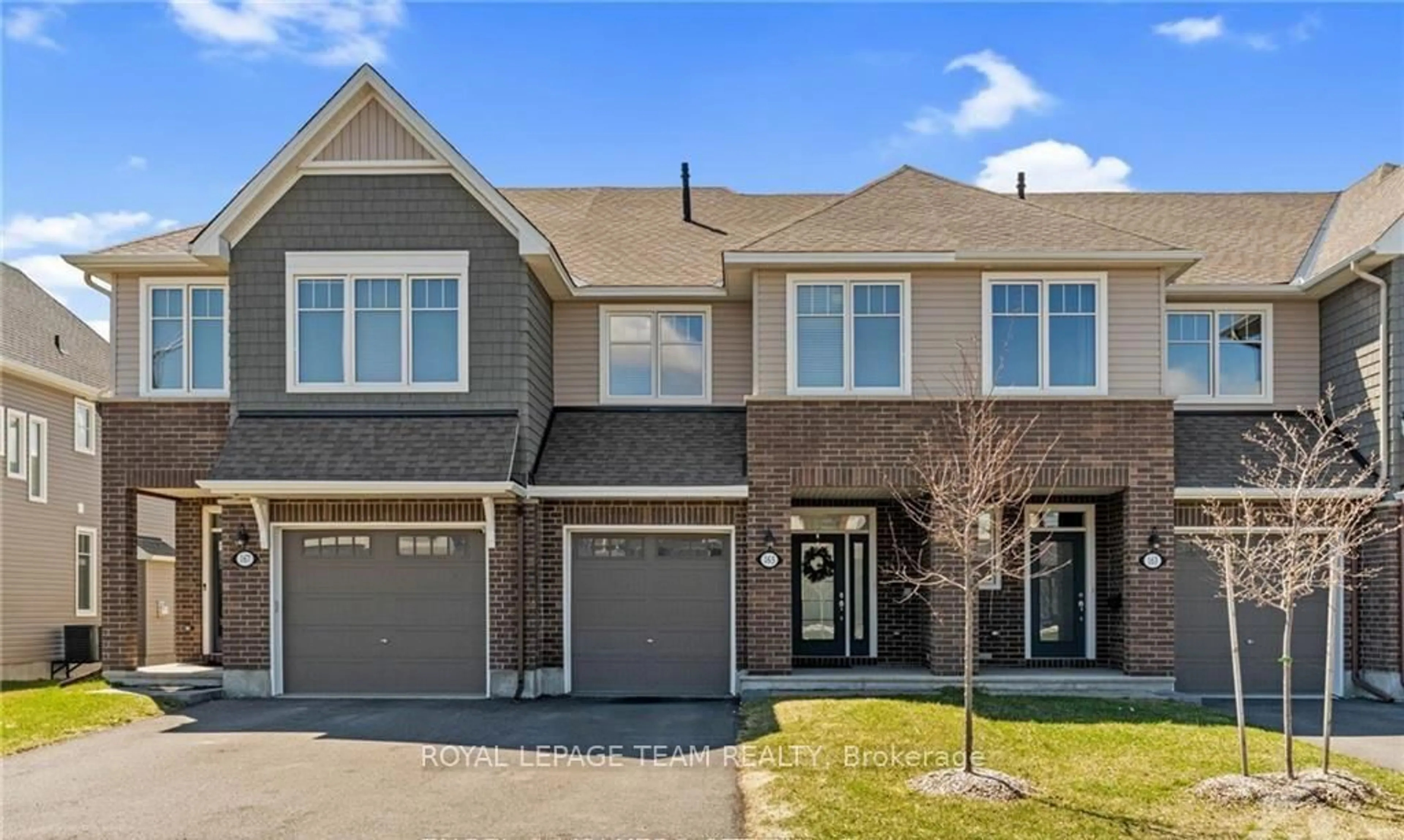 Home with brick exterior material, street for 165 Angelonia Cres, Ottawa Ontario K1T 0Y5
