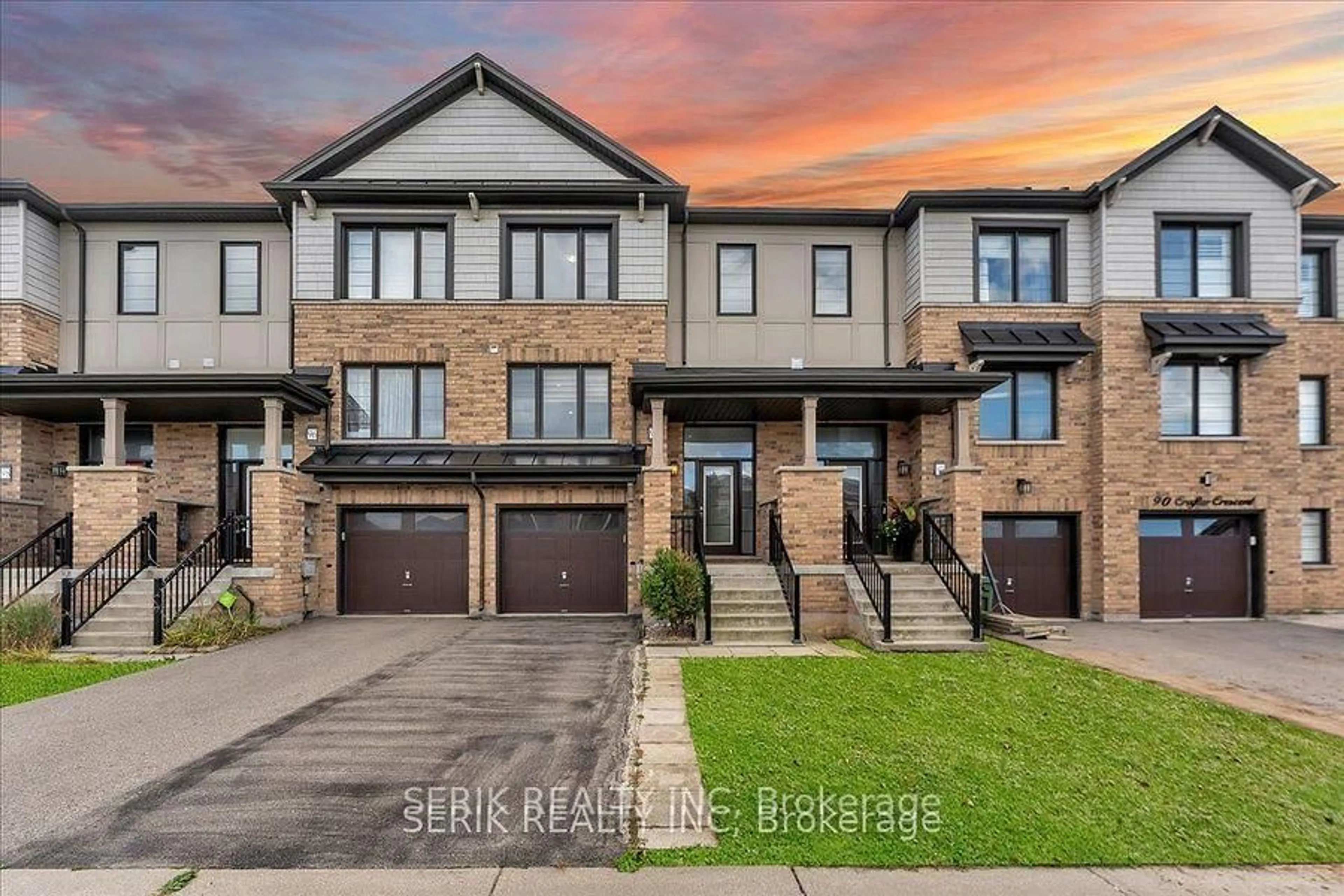 Home with brick exterior material, street for 94 Crafter Cres, Hamilton Ontario L8J 0H7