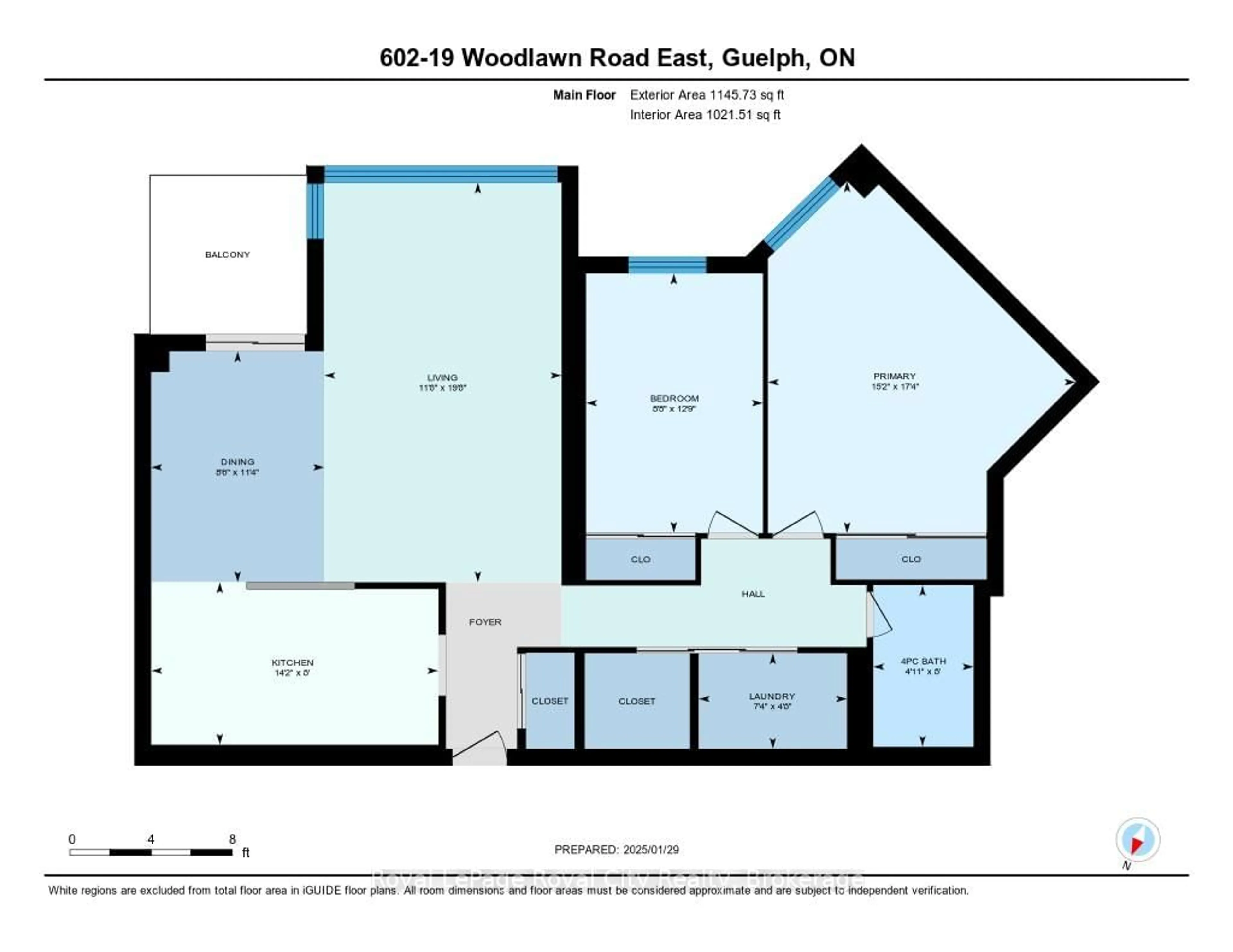 Floor plan for 19 Woodlawn Rd #602, Guelph Ontario N1H 7B1
