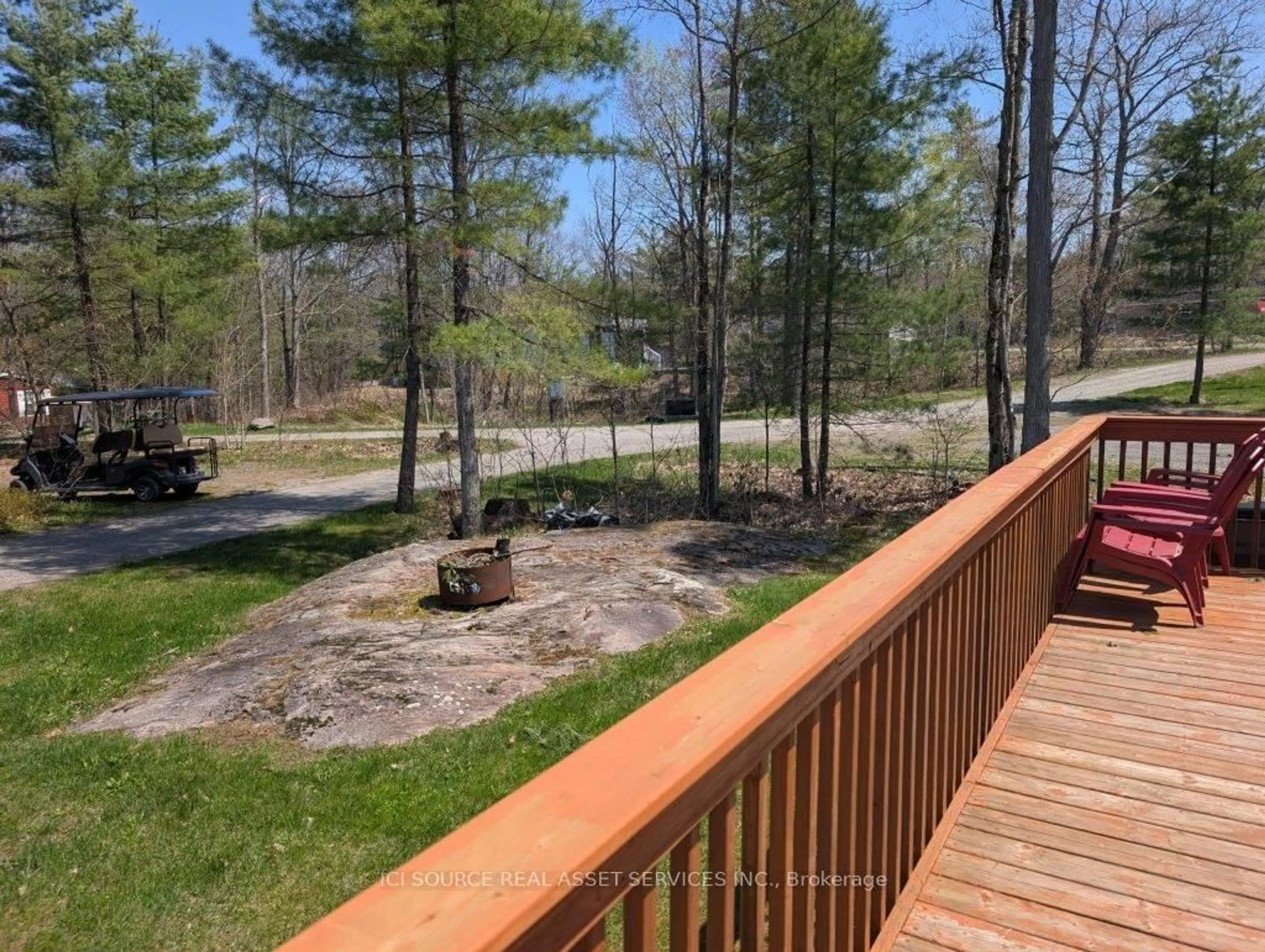 Patio, forest/trees view for 1336 S Morrison Lake Rd #MOR012, Gravenhurst Ontario P0E 1G0