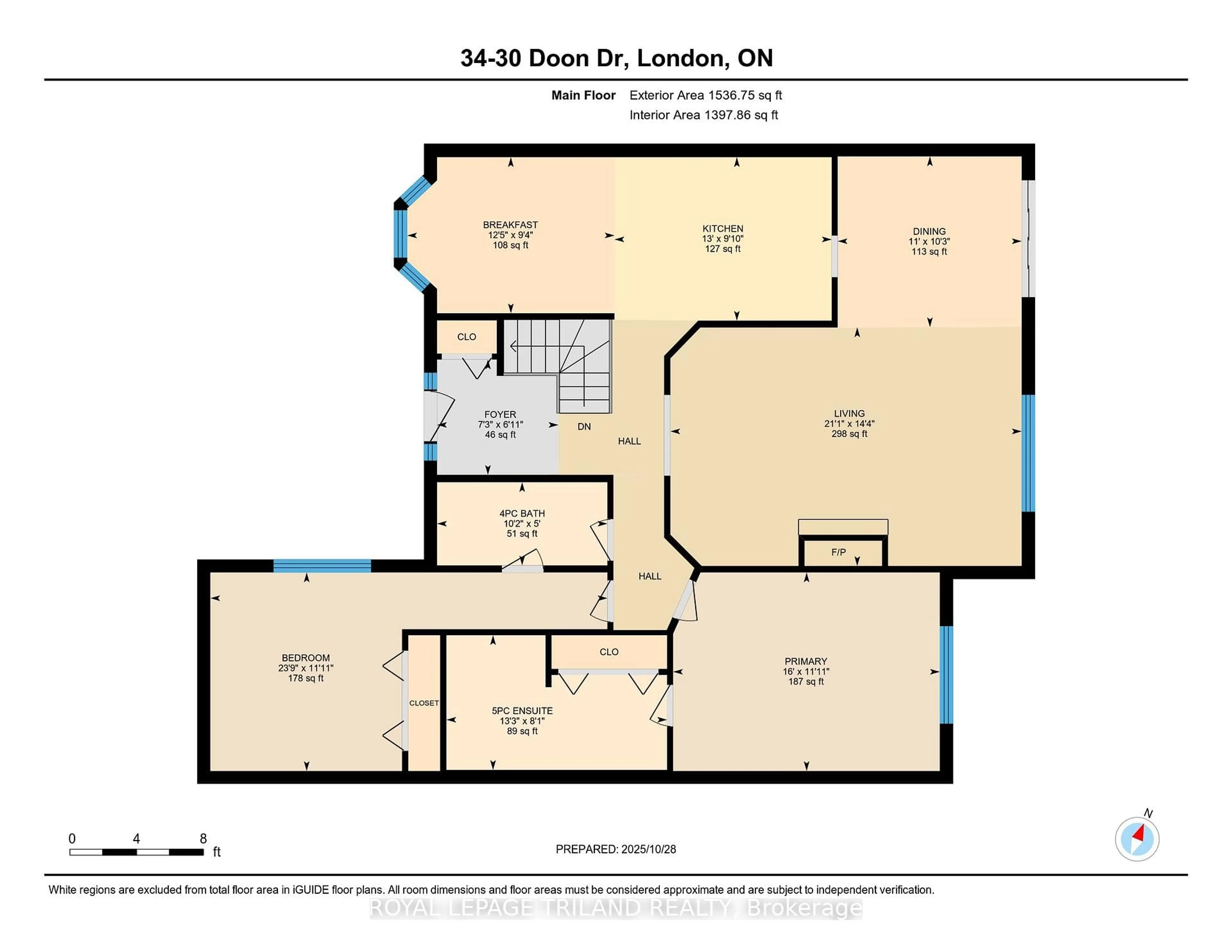 Floor plan for 30 DOON Dr #34, London North Ontario N5X 3P1