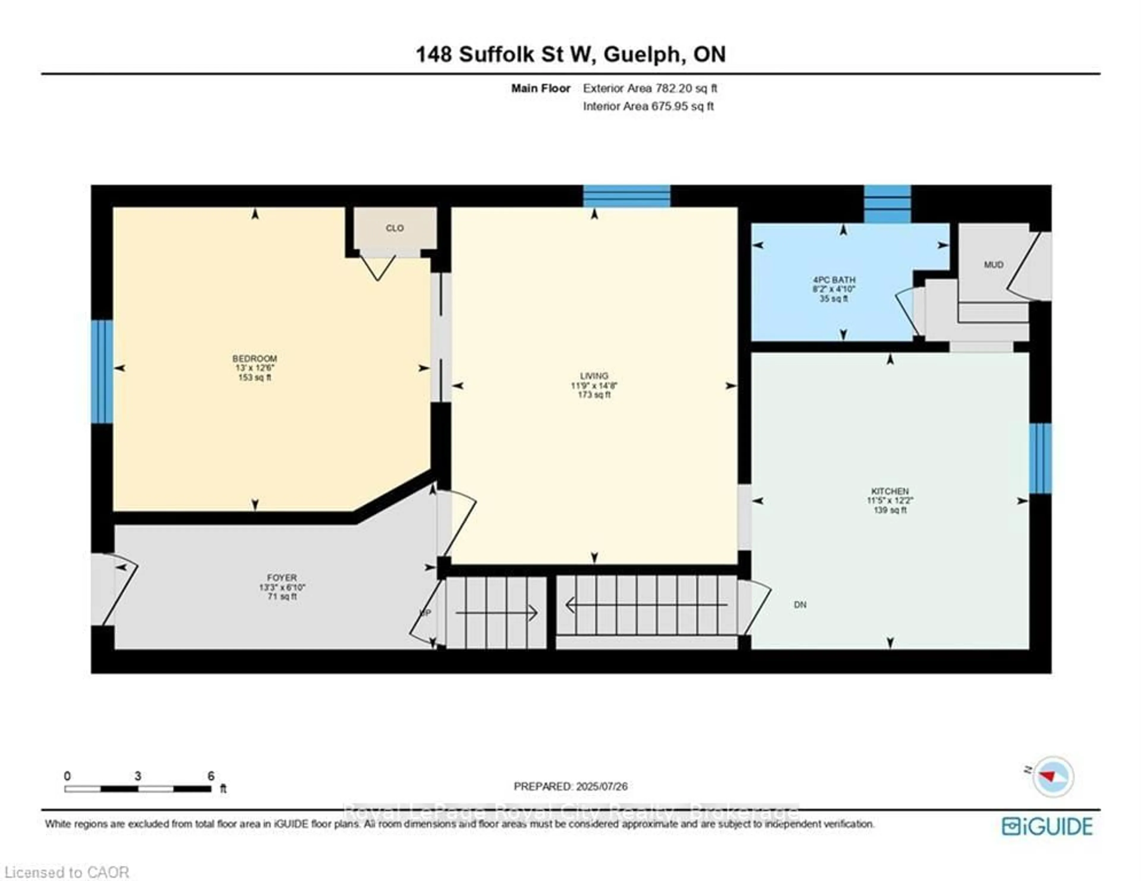 Floor plan for 148 Suffolk St, Guelph Ontario N1H 2J5