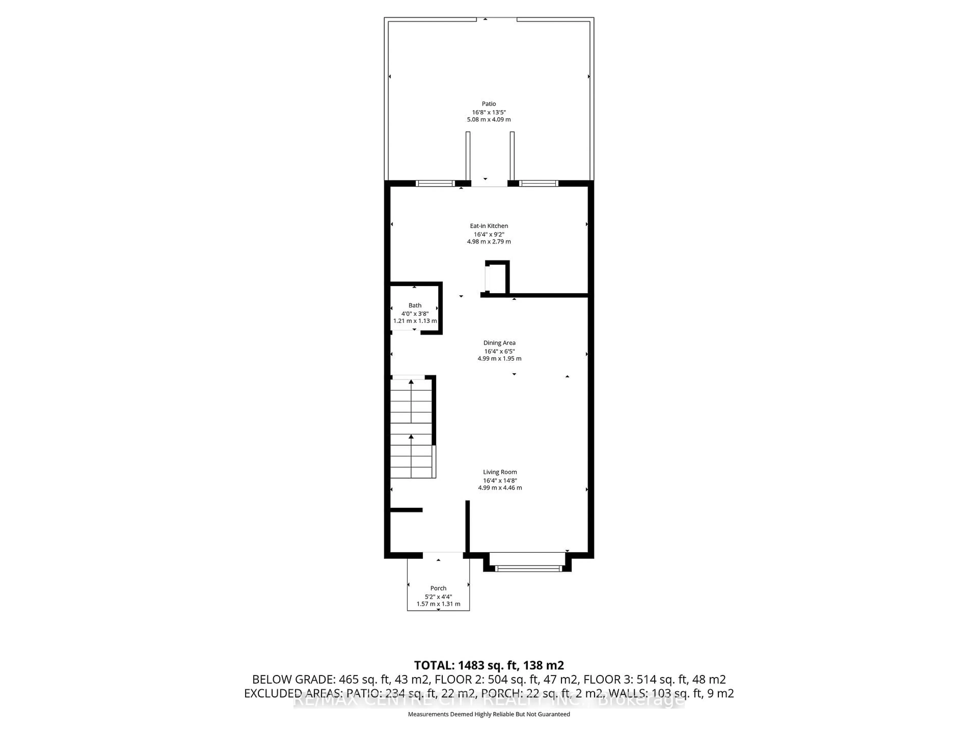 Floor plan for 1443 Huron St #5, London East Ontario N5V 2E6