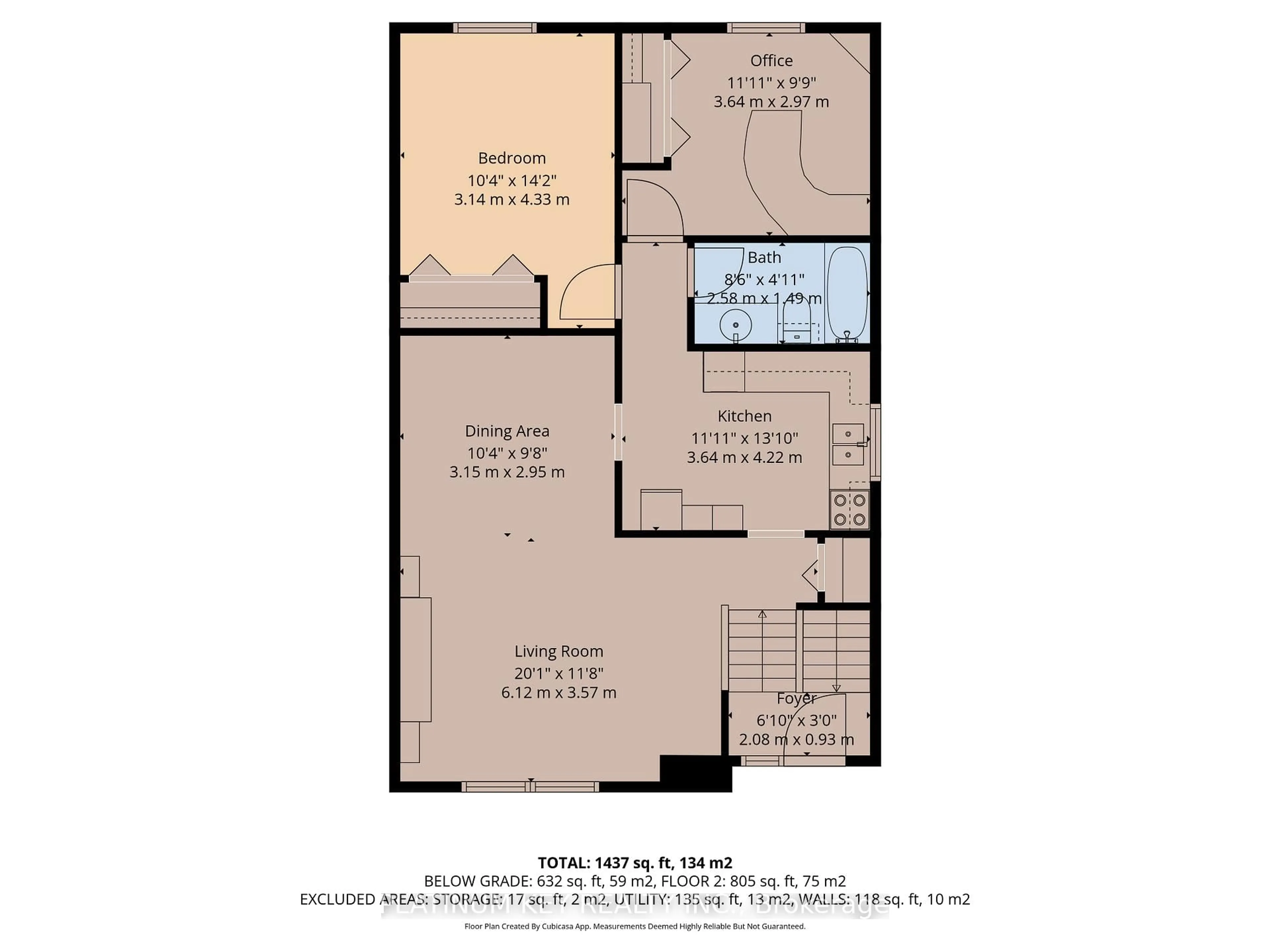 Floor plan for 152 Elgin St, London East Ontario N5Z 2T8