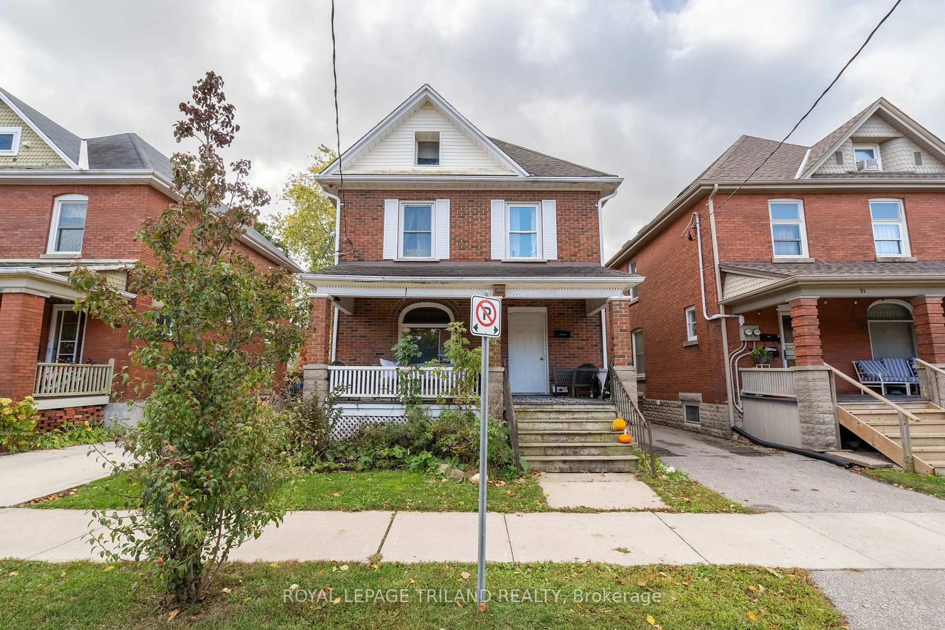 Home with brick exterior material, street for 93 Myrtle St, St. Thomas Ontario N5R 2E9