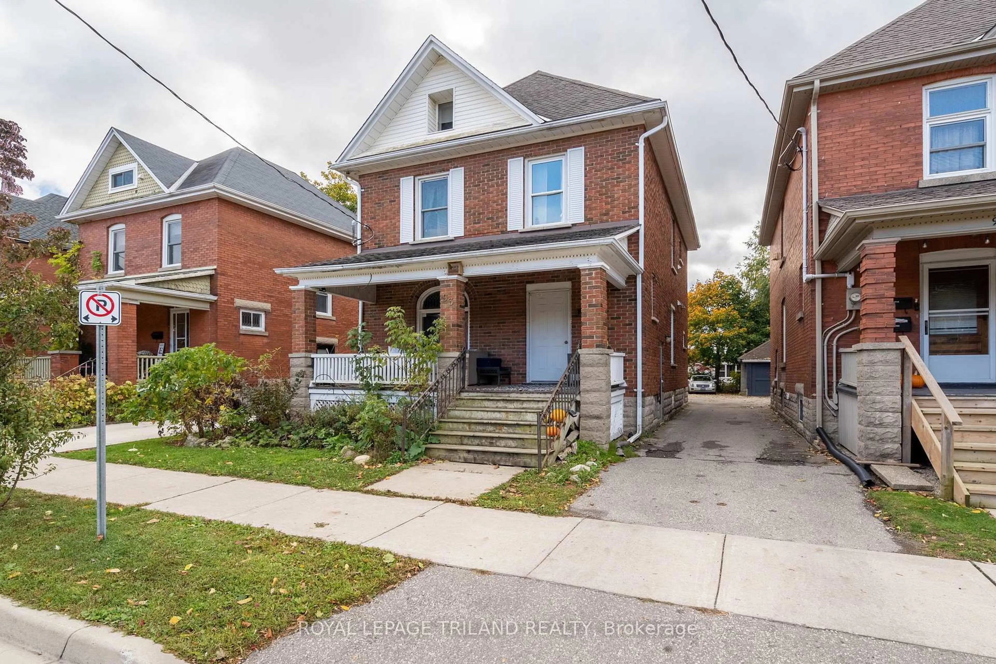 Home with brick exterior material, street for 93 Myrtle St, St. Thomas Ontario N5R 2E9
