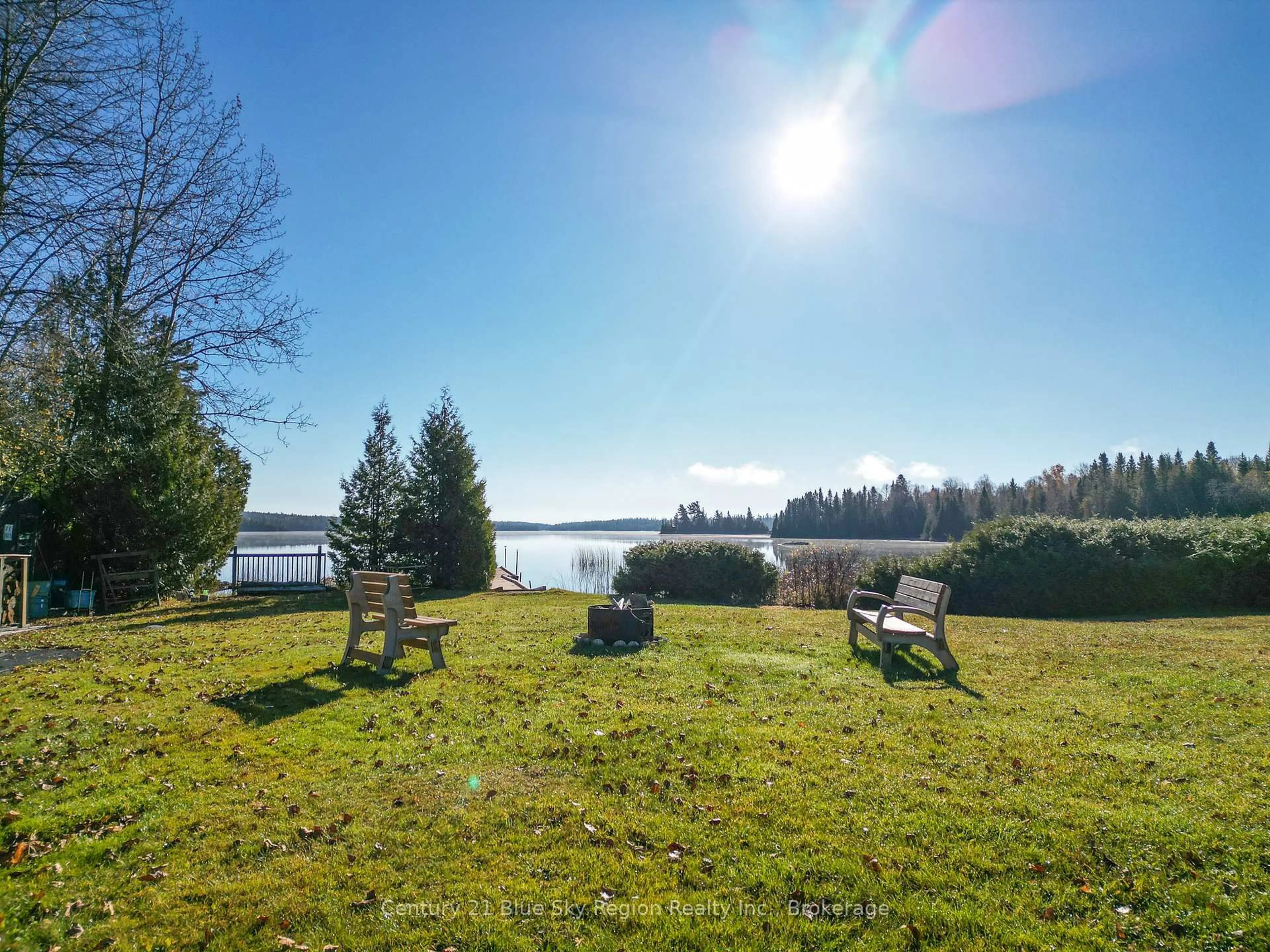 A pic from outside/outdoor area/front of a property/back of a property/a pic from drone, water/lake/river/ocean view for 67 Spruce Dr, Temagami Ontario P0H 2H0